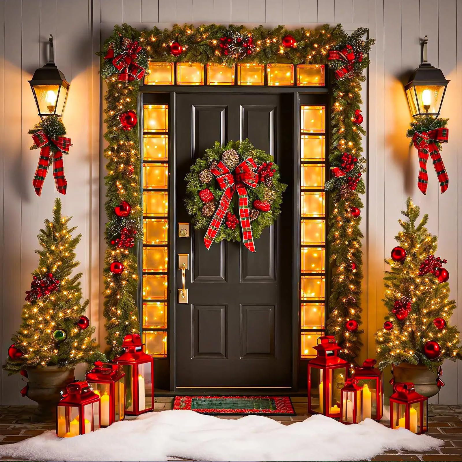 Christmas Lights Outdoor, 66Ft 200 Led Christmas String Lights With 8 Modes Waterproof, Plug In Connectable Twinkle Light Green