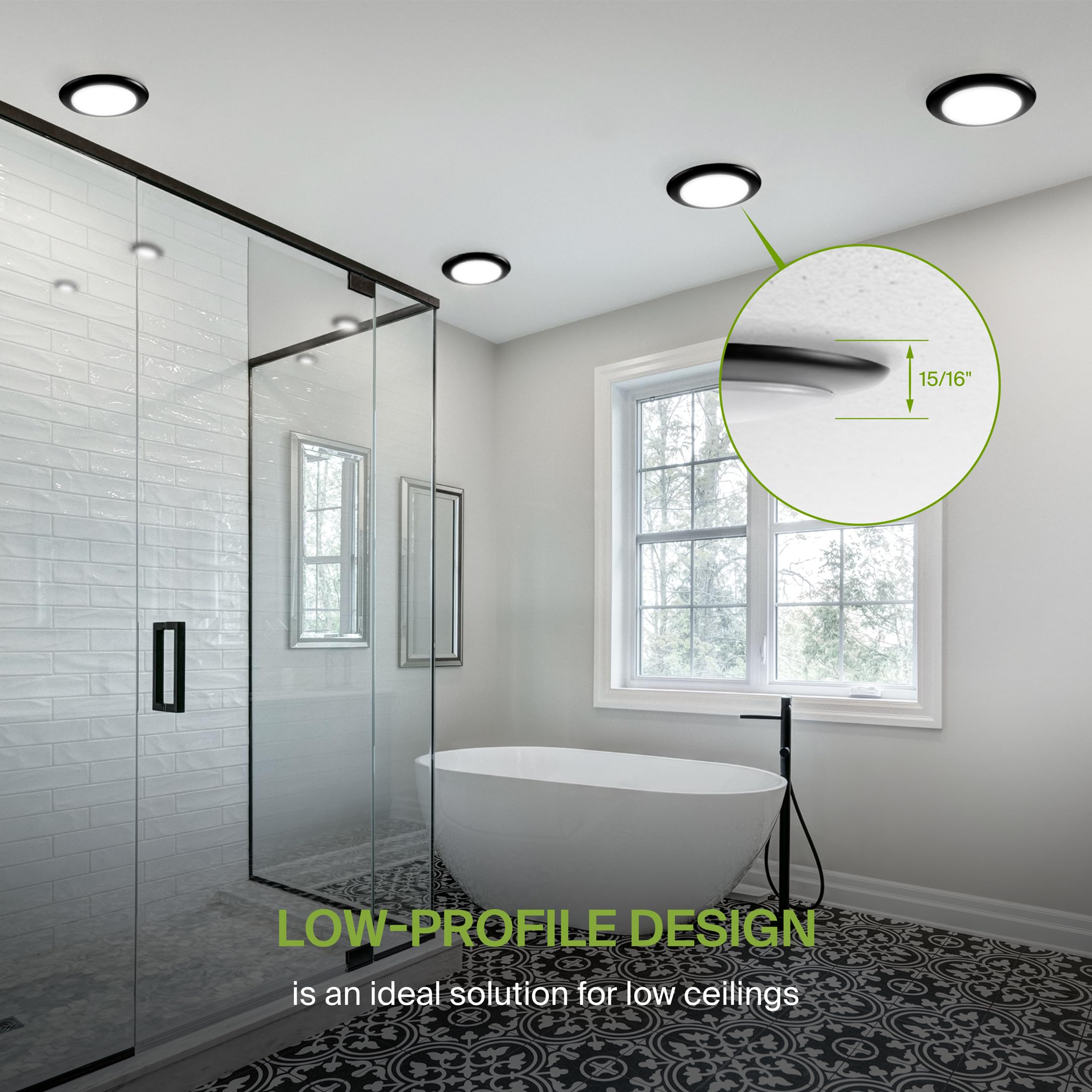Asd 12 Pack Led Disk Lights 6 Inch, 15W 5Cct 2700K-5000K 1245Lm Cri90+, Dimmable Flush Mount Ceiling Light Fixture, Low Profile