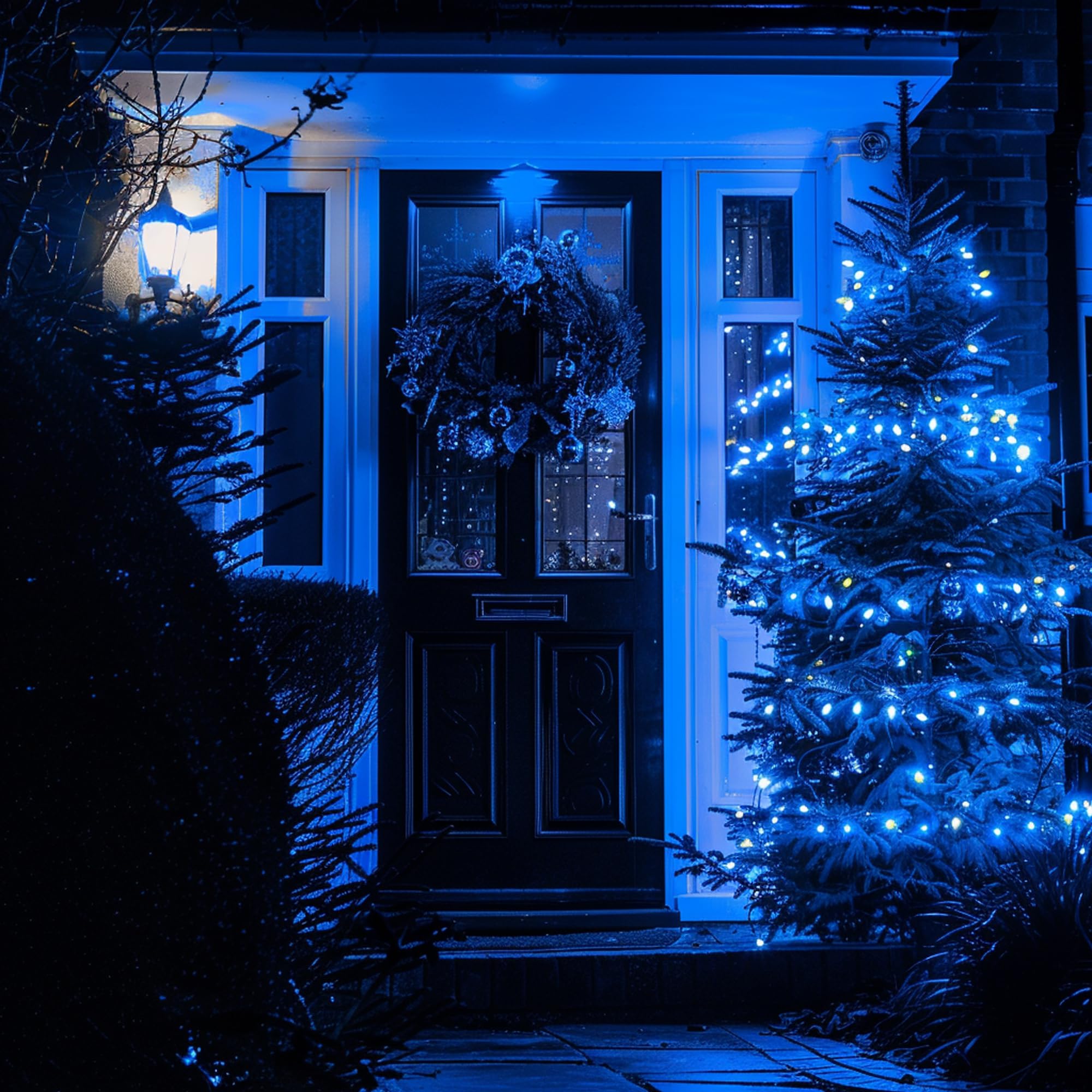 TW SHINE Christmas String Lights, 200 LED, 66 FT, Waterproof, 8 Modes Timer, Blue, Model ZD-29V200DIF