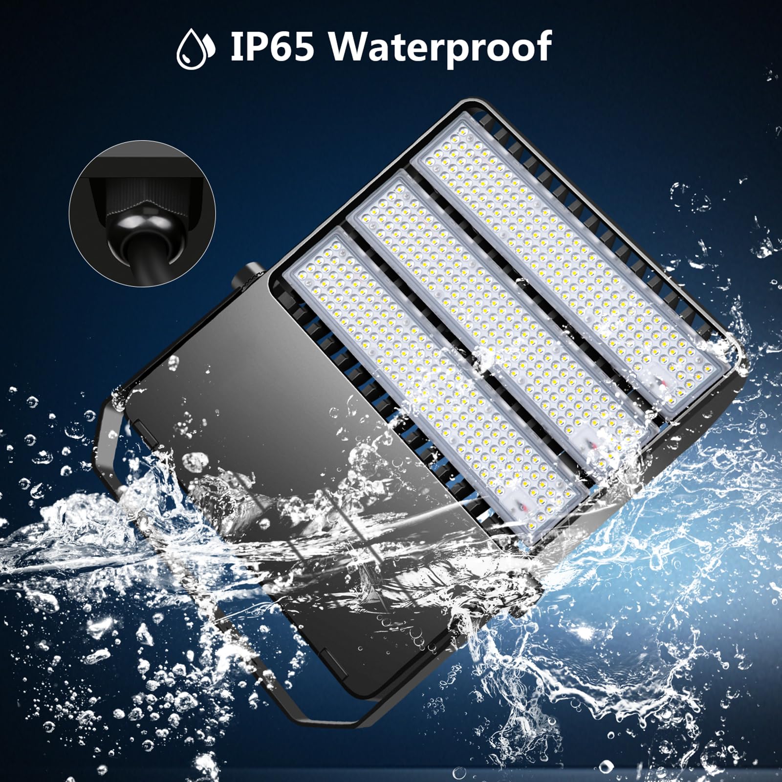 Tomourd 360W Stadium Flood Light Outdoor Led  50800 Lumen 110-270V Commercial Super Bright Yard Floodlight 5000K  Ip65 Waterproof Exterior Flood Lighting Security For Arena  Field  Sport  Court