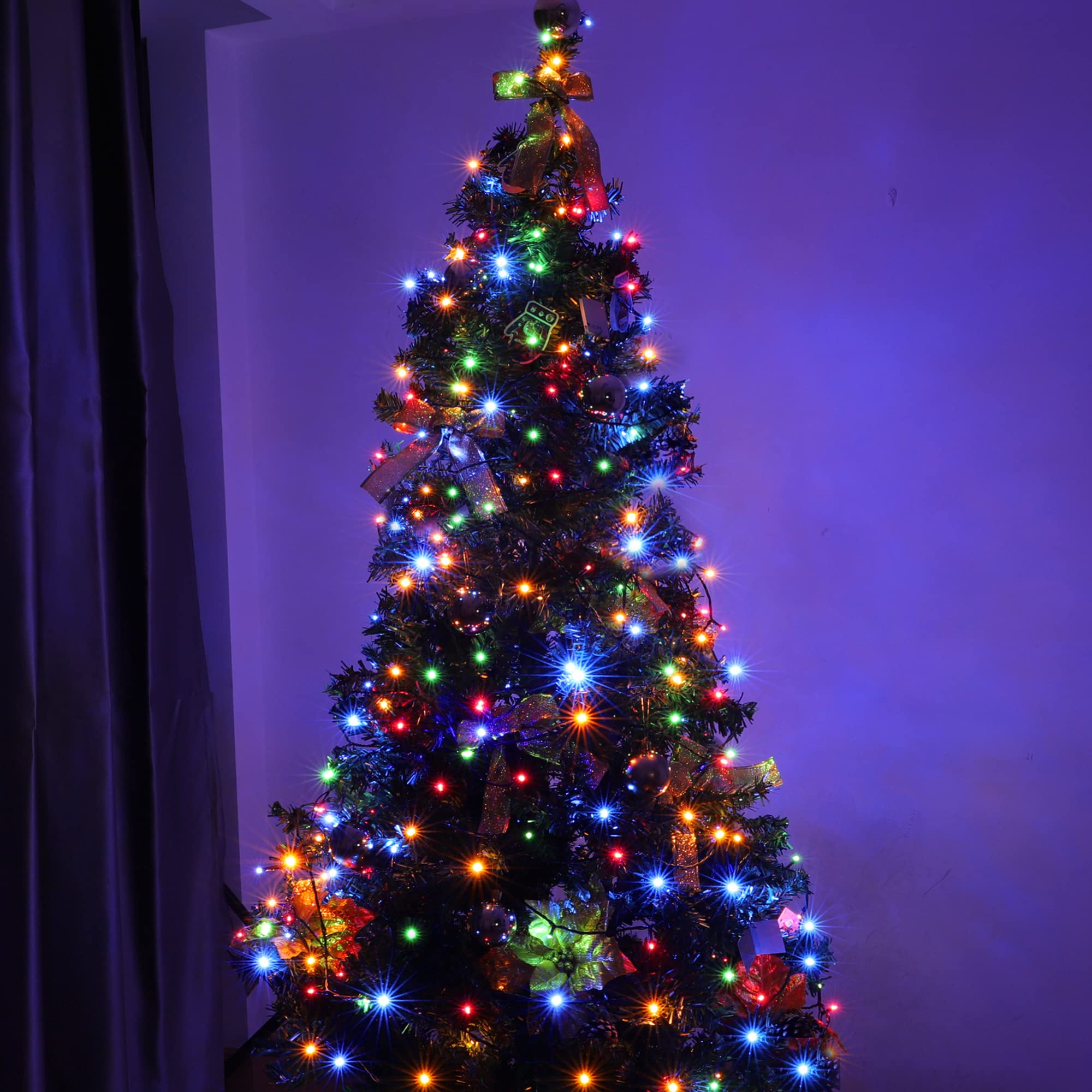 100-1000 Led Christmas Lights, Low Voltage Fairy String Lights With 8 Modes, Ideal For Xmax Tree, Garden, Home, Party, Halloween Festival Deco (300 Leds, Multi-Colored)