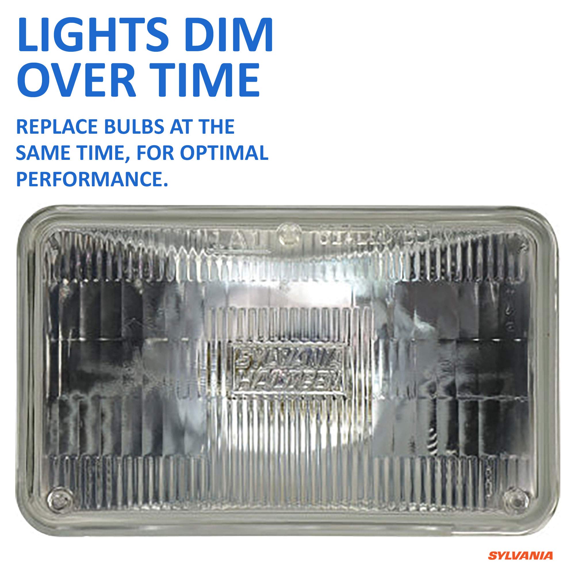 SYLVANIA H4651 SilverStar Sealed Beam Headlight - High Performance Halogen, Brighter & Whiter Light, 1 Bulb