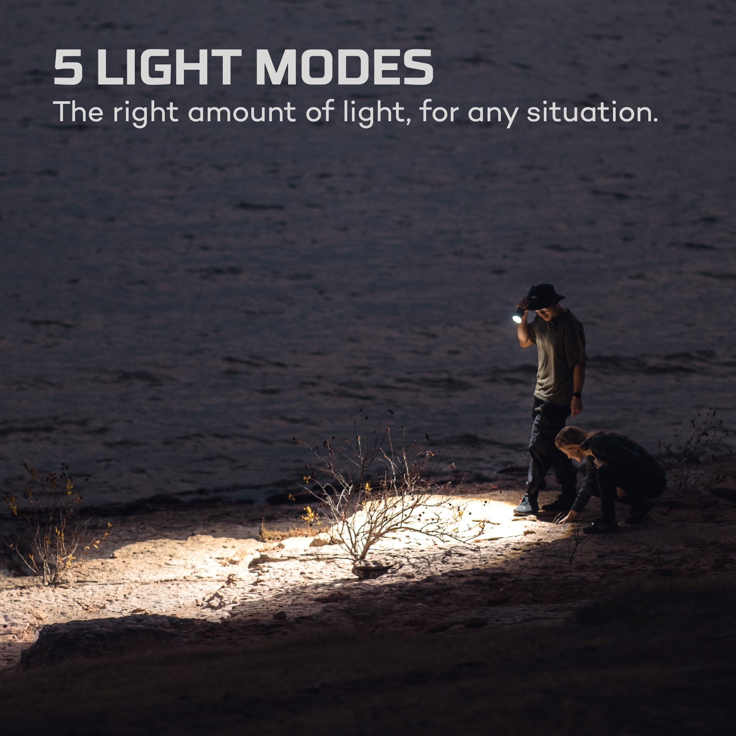 NEBO 12000 Rechargeable Flashlight - 5 Light Modes, Waterproof IP67, Power Bank, Multicolor, One Size, Model NEB-FLT-1007