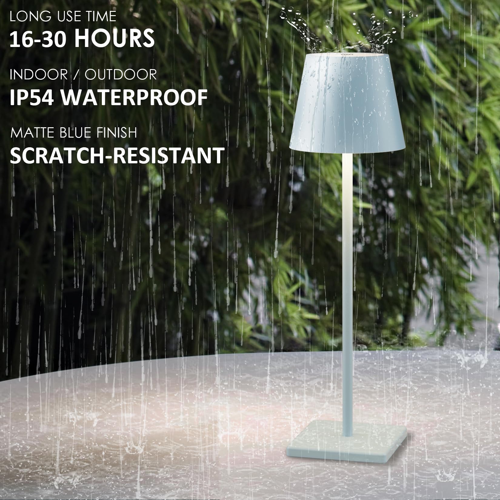 4 Packs Rechargeable Led Table Lamp,6000Mah Outdoor Cordless Table Lamp Waterproof Portable, Stepless Dimmable Table Lamp For Re