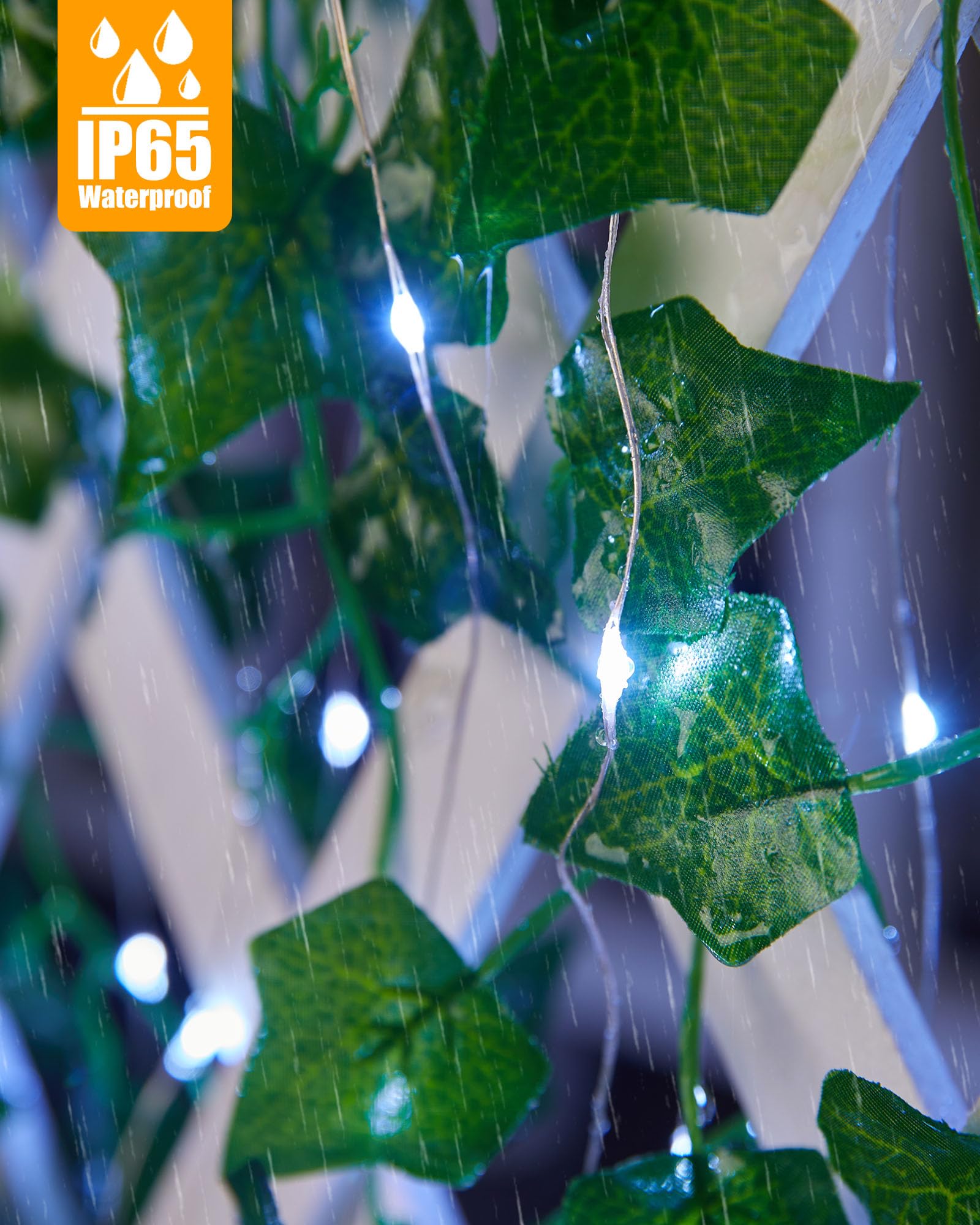 Minetom Solar String Lights, 2 Packs Total 66Ft 200 Led Solar Fairy Lights, Waterproof Solar Lights For Outside Patio Yard Tree Wedding Christmas, Pure White