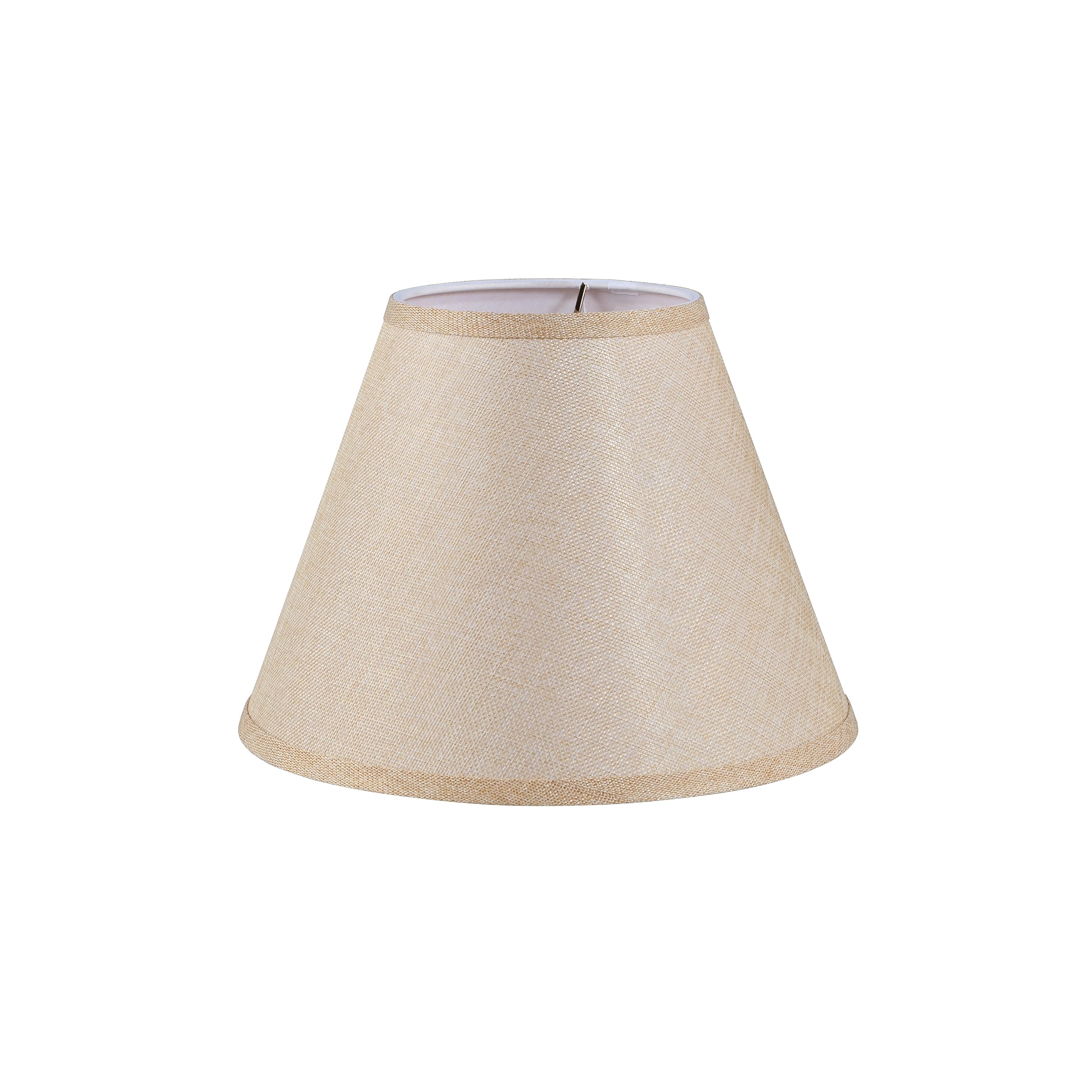 Aspen Creative 32998 Transitional Empire Shape Spider Construction Lamp Shade, Wheat, 6&quot; Top x 12&quot; Bottom x 9&quot; Slant Height