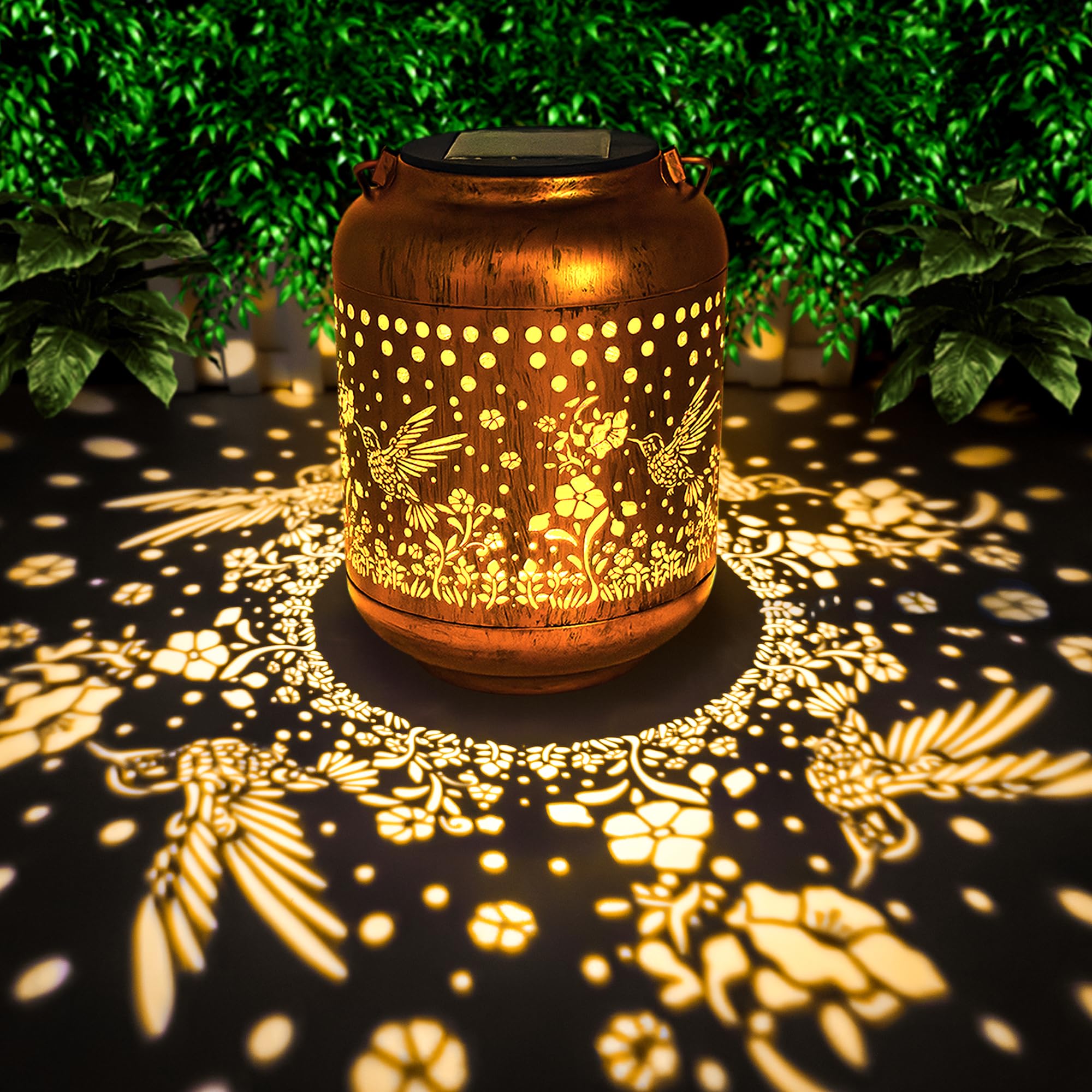 ANYTALK Christmas Gifts for Women Mom Grandma, Hummingbird Solar Lanterns Outdoor Waterproof, Hanging Solar Lights for Porch Pat
