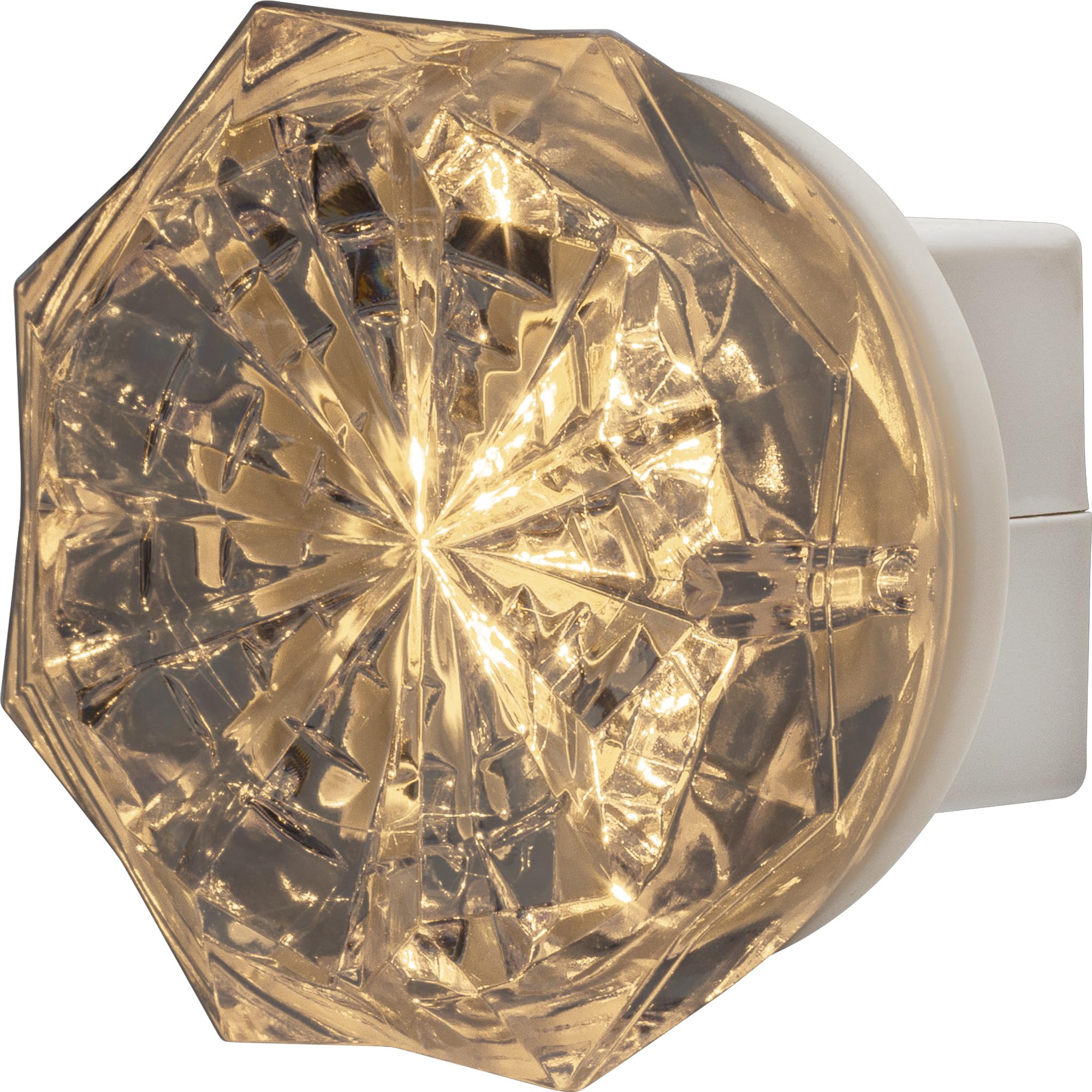 GE Jewel LED Night Light, Plug-in, Warm White, 4 Pack, UL-Certified, Energy Efficient, Ideal for Bedroom, Bathroom, Nursery, Model 85094