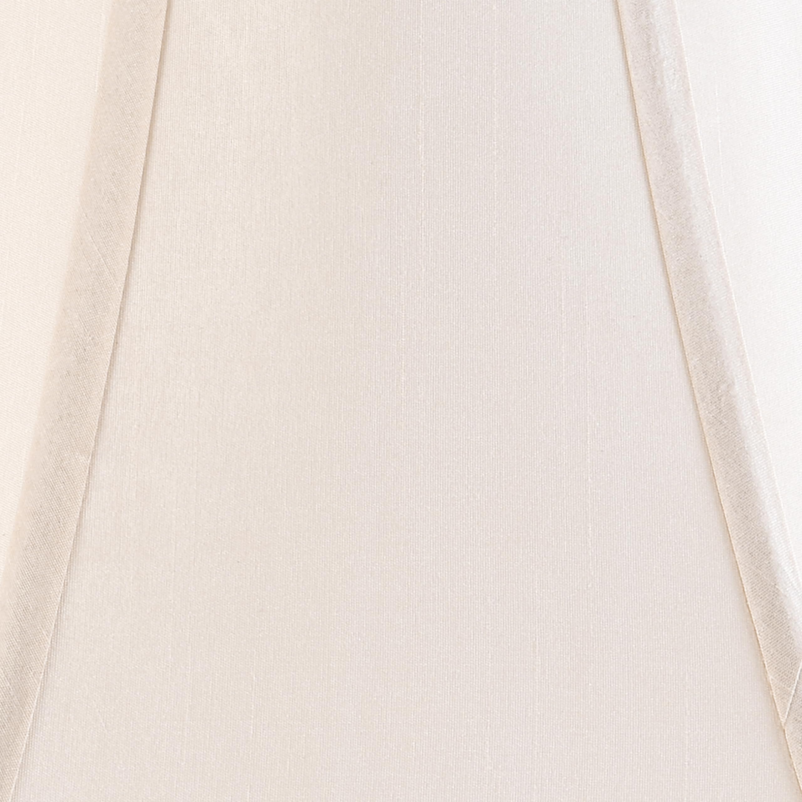 Cream Bell Lamp Shades Set Of 2 Medium Lamp Shade 6'' Top X 13'' Bottom X 10.6'' High(Spider) Modern Fabric Lamp Shade For Floor