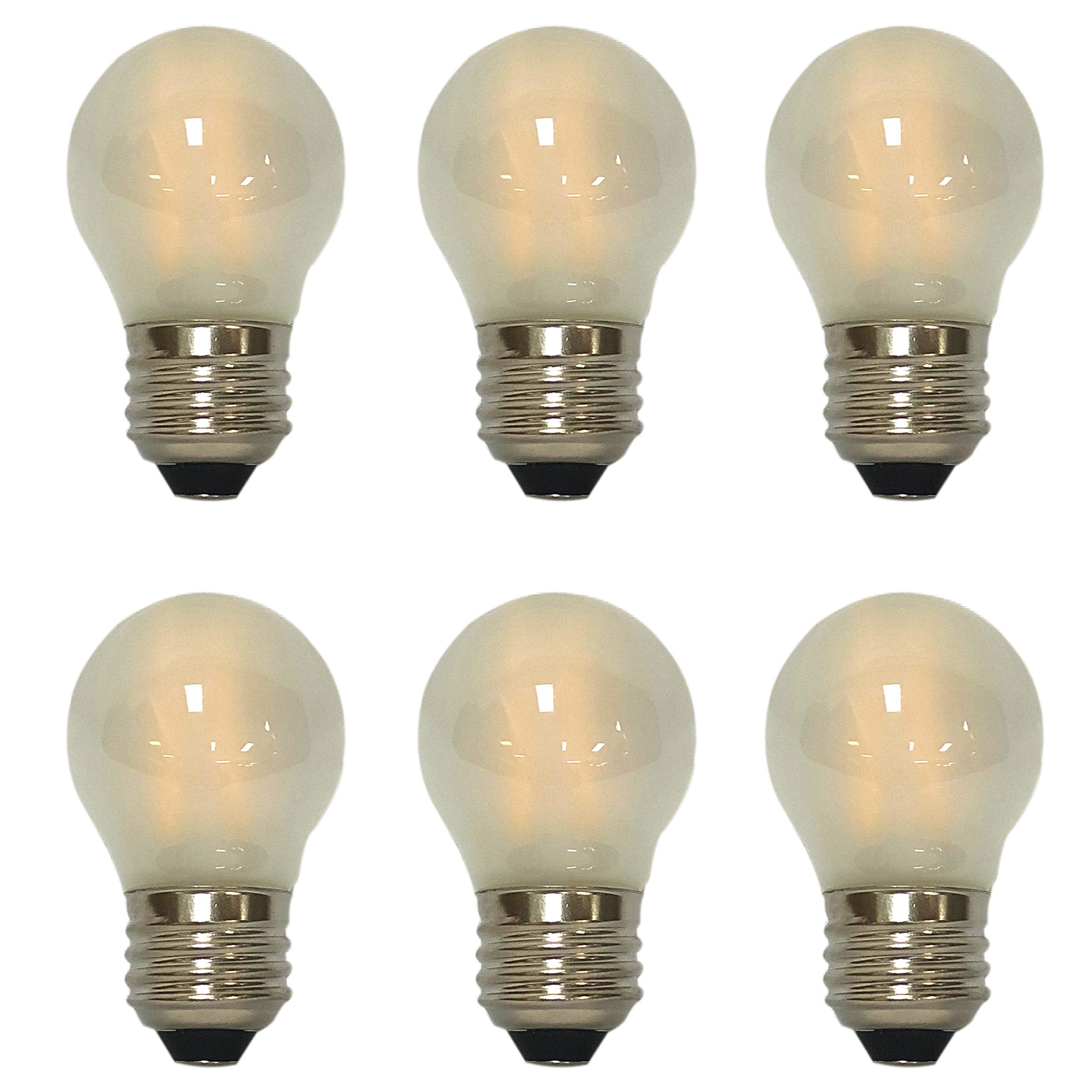 Royal Designs, Inc Lb-1505-6 Lb-1505-6 Vintage Dimmable Edison Light Bulb, A15/E26, Frosted, 6 Count