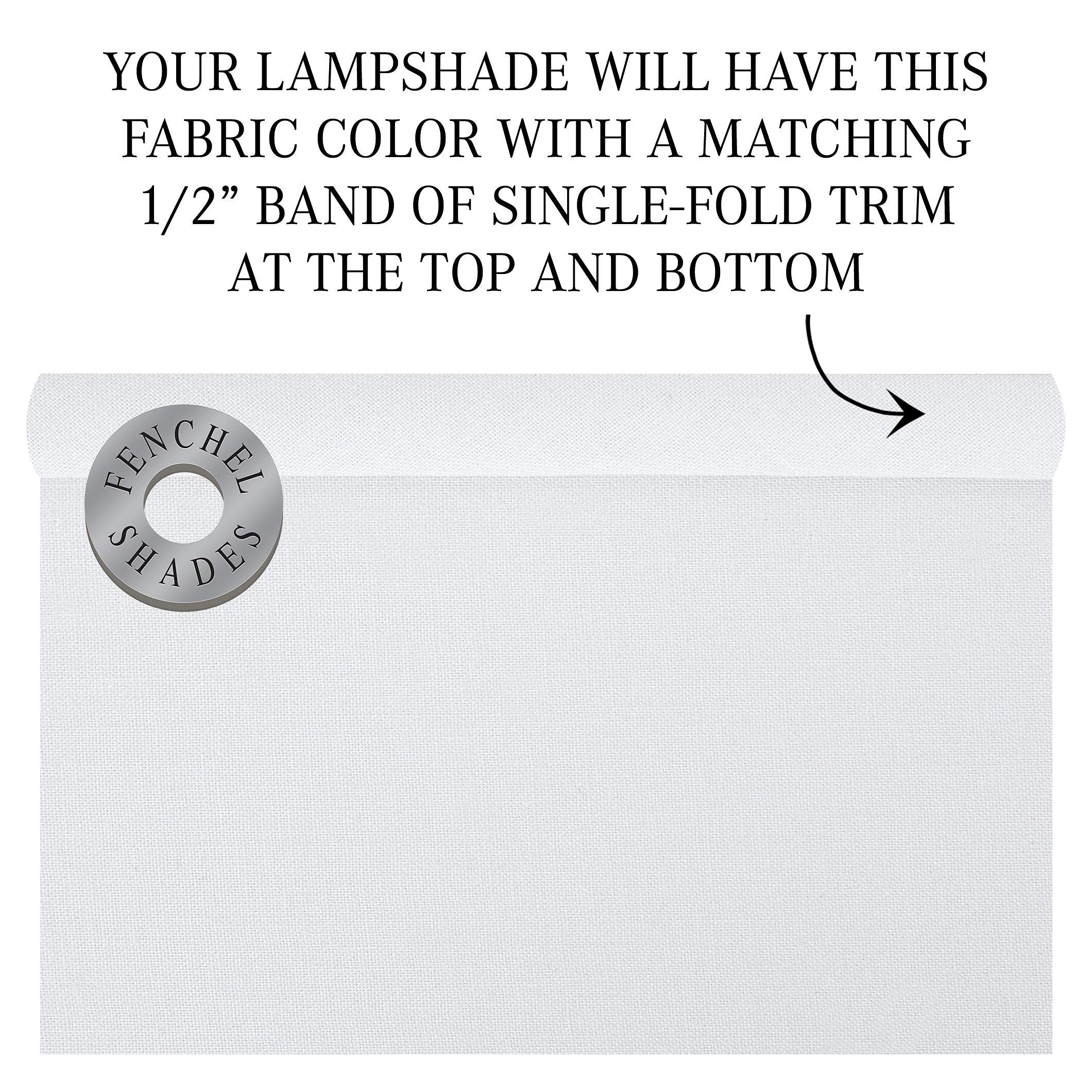 Fenchelshades.Com Set Of 2 Lampshades 13'' Top Diameter X 13'' Bottom Diameter X 9'' Slant Height With Washer (Spider) Attachmen