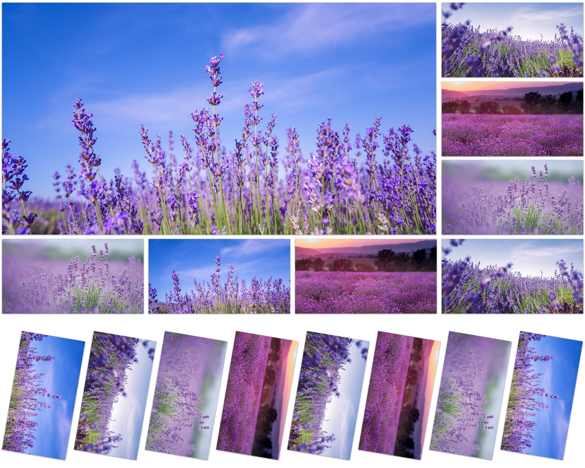 Wiooffen Fluorescent Light Covers 8 Pcs Magnetic 4x2 Feet Polyester Lavender Model YM0919