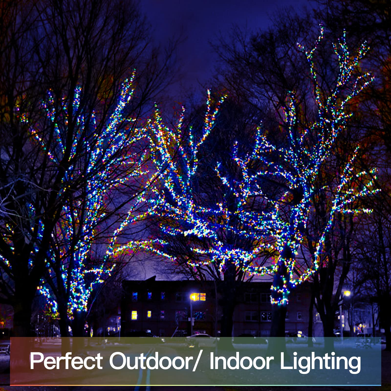 Suddus 33Ft 100 Led Outdoor String Lights, Multi Color Fairy Lights Battery Operated With Remote, Led Twinkle Lights For Bedroom, Backyard, Wedding, Tree, Mason Jar, Wall, Centerpiece, Christmas