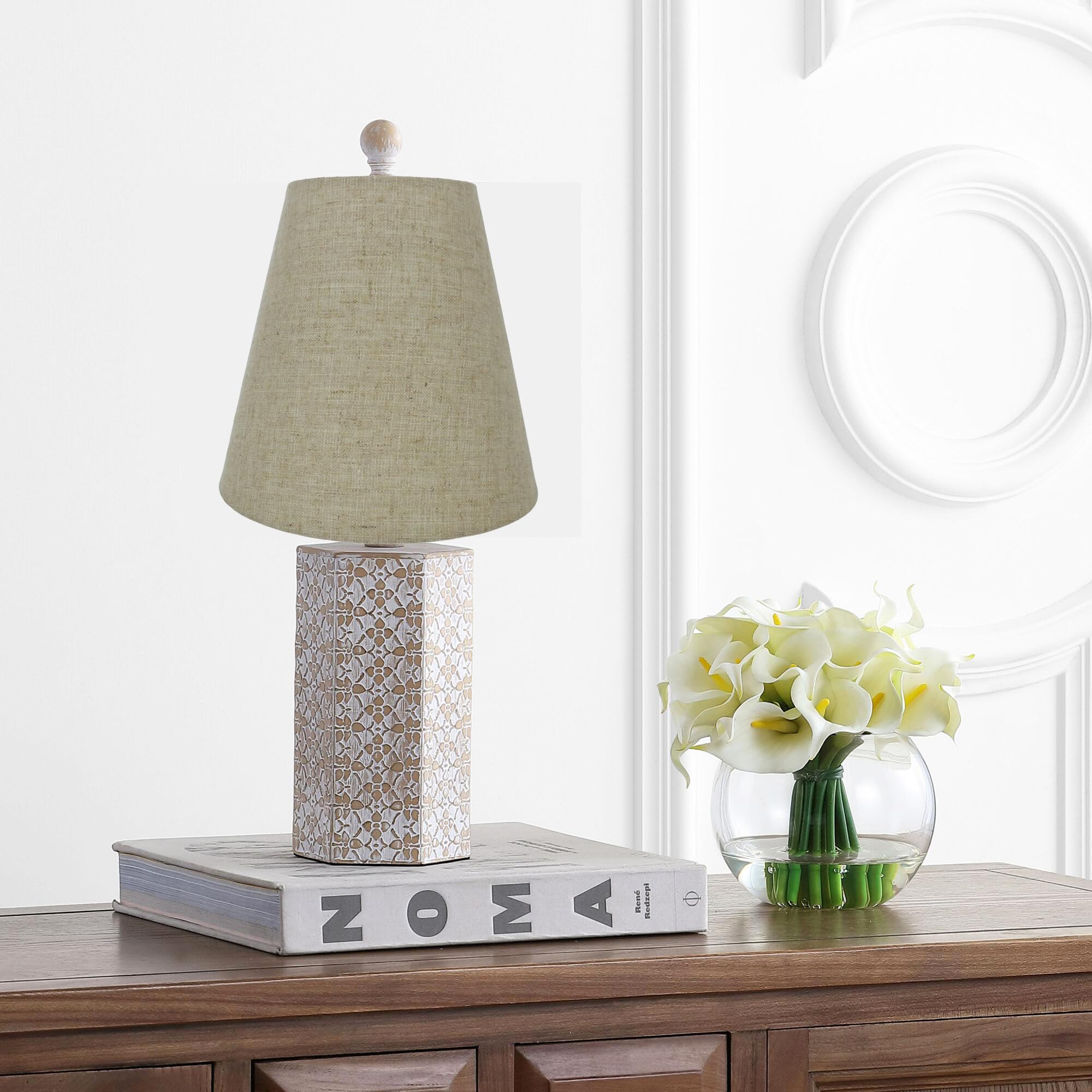 Urbanest Mushroom Unleated Hardback Lamp Shade 5X9X8.5 Inch (Spider) (Cream, Set Of 1)