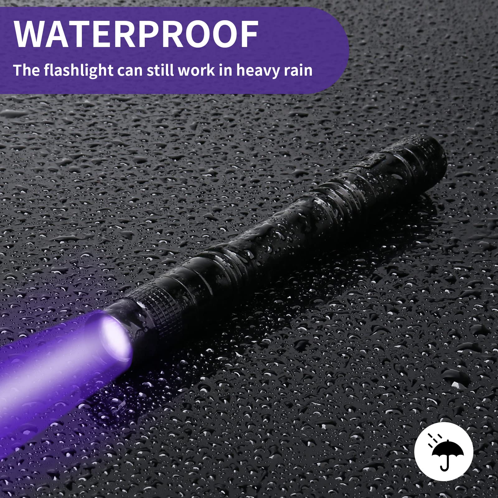 COSOOS UV Black Light Flashlight, 395nm Mini Pen Light, Waterproof, 1 Pack, Ideal for Leak Detection, Pet Urine, Scorpions, Bed Bugs