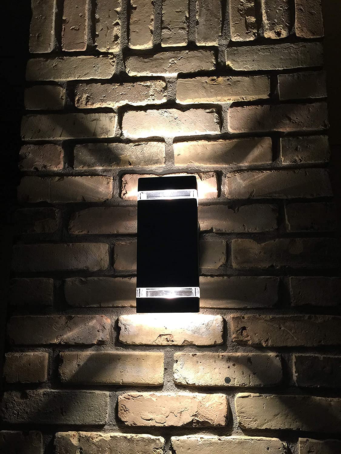 LMP LED Outdoor Wall Light, 5W 3000K Waterproof Aluminum, Black, Model 1046C, 1 Pack