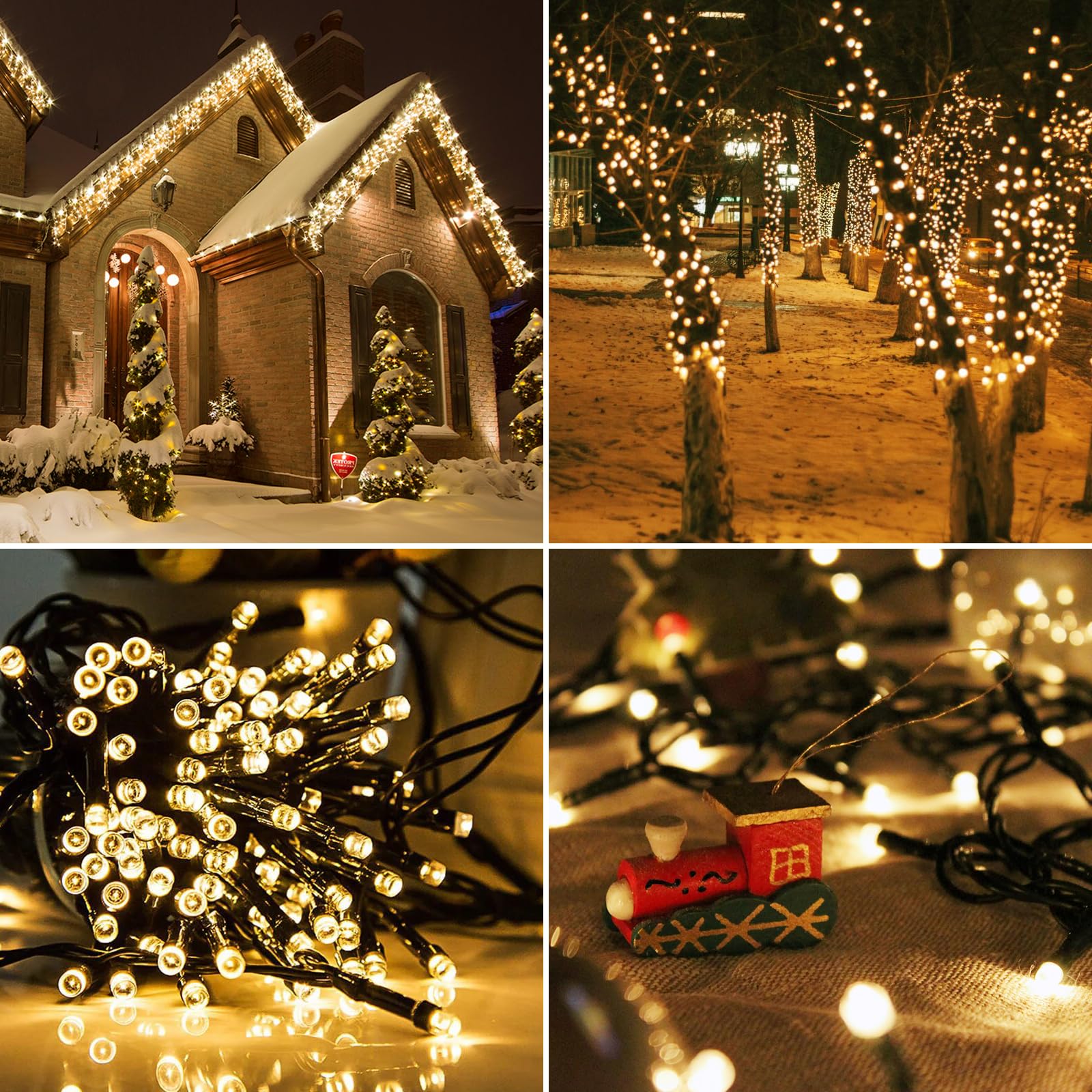Solar String Lights Outdoor Oaterproof: 50Ft 100Led Fairy Lights With 8 Mode - Solar Twinkle Tree Light Outside For Garden,Court