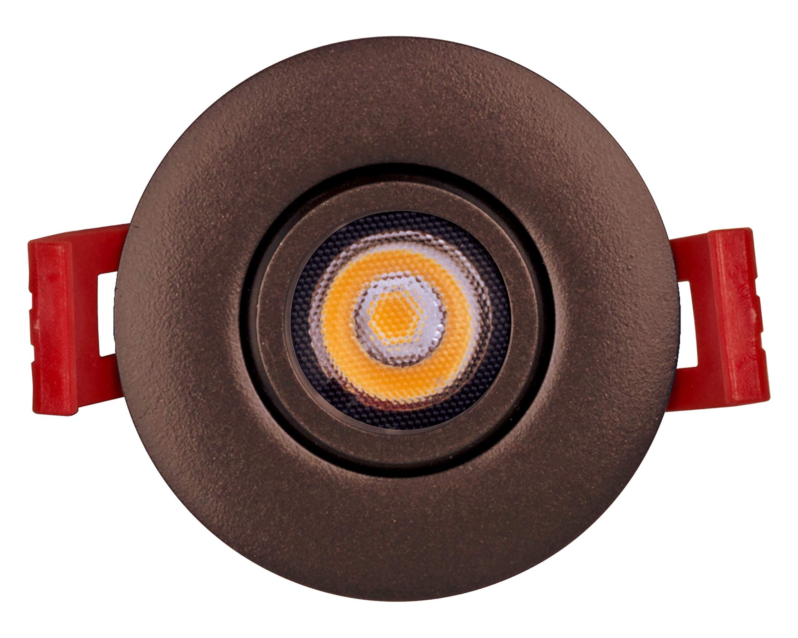 Nicor Lighting 2 Inch Led Gimbal Recessed Downlight In Oil-Rubbed Bronze, 2700K (Dgd211202Krdob)