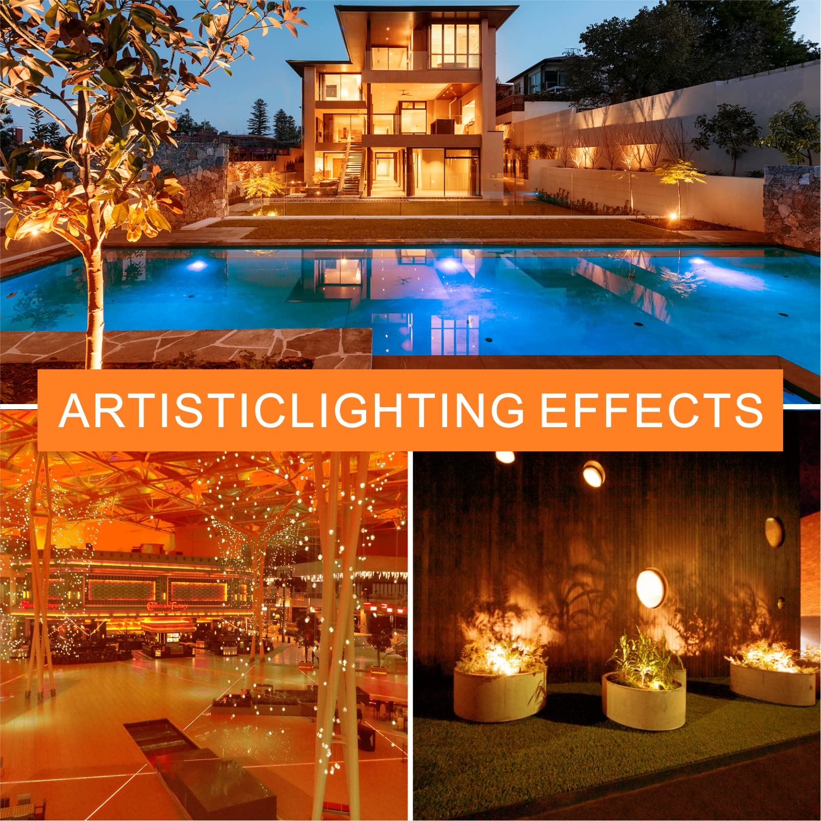 Gonhom 2 Pack A19 Orange Led Light Bulb, 9W Equivalent, E26 Base For Party & Halloween Decor