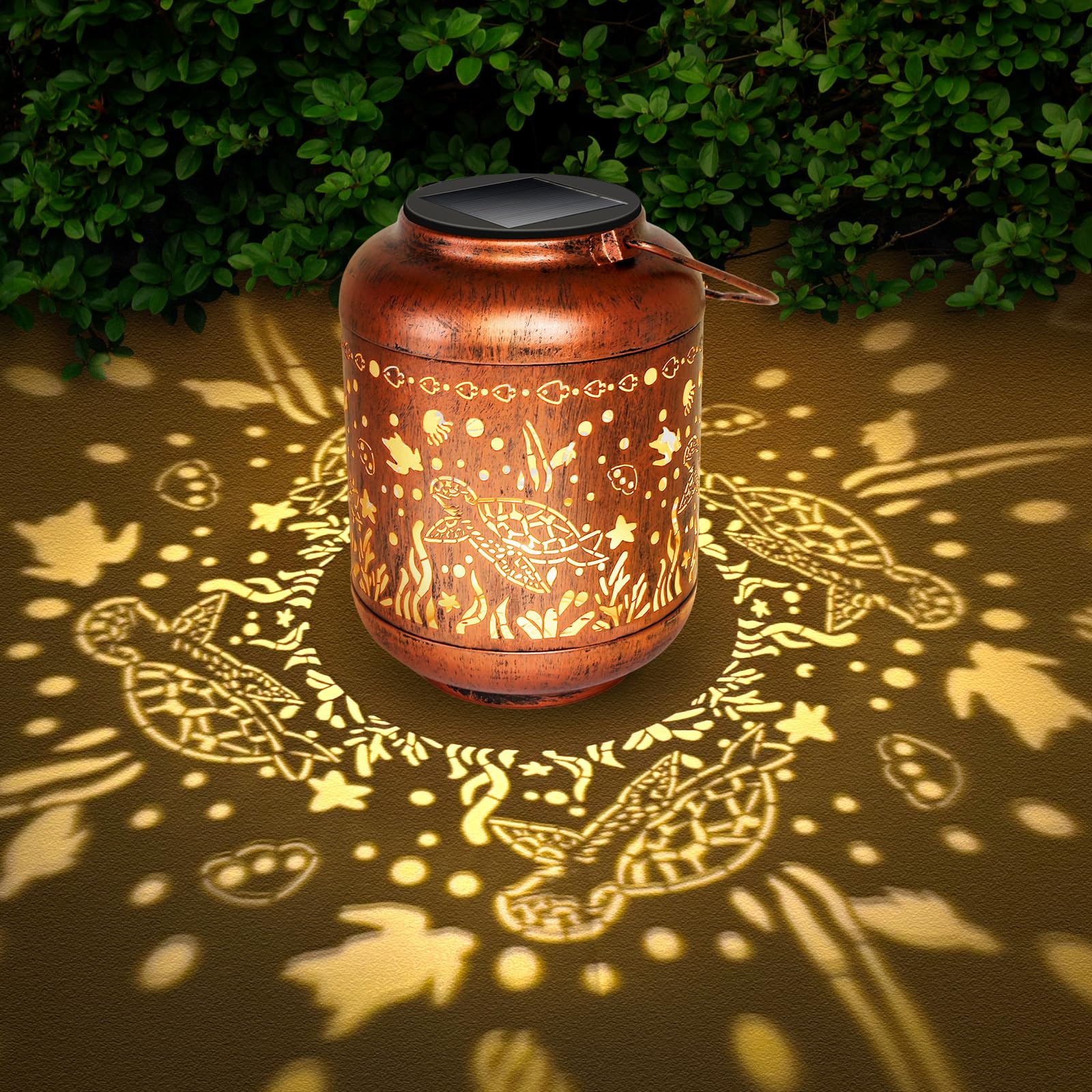 Birthday Gifts for Women Mom, Grandma - Sea Turtle Gifts Solar Lanterns Waterproof for Garden Decor, Outdoor Gardening Gifts Han
