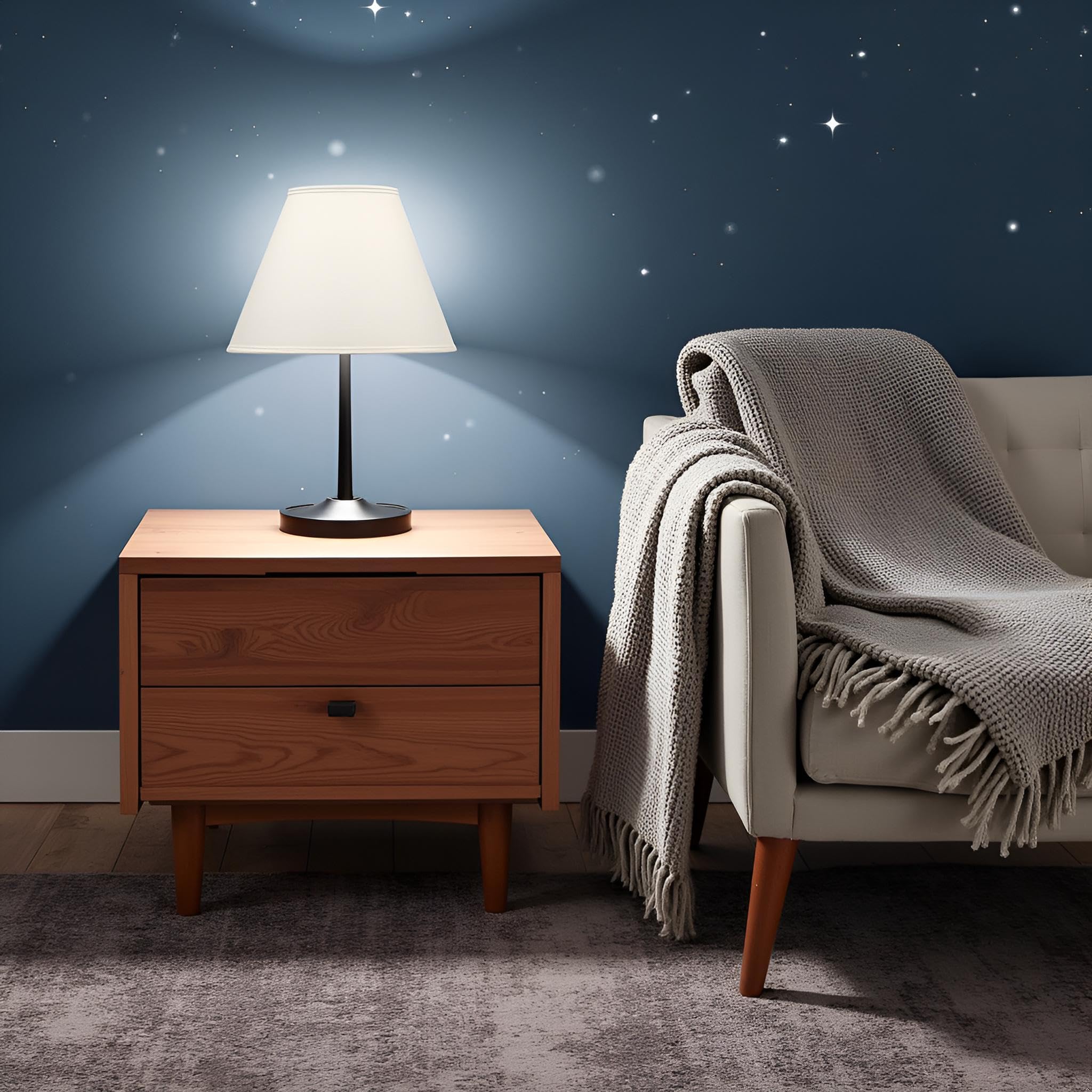 Aspen Creative 32773 Empire Lamp Shade, Off-White Faux Linen, 18 Wide, Hardback Construction