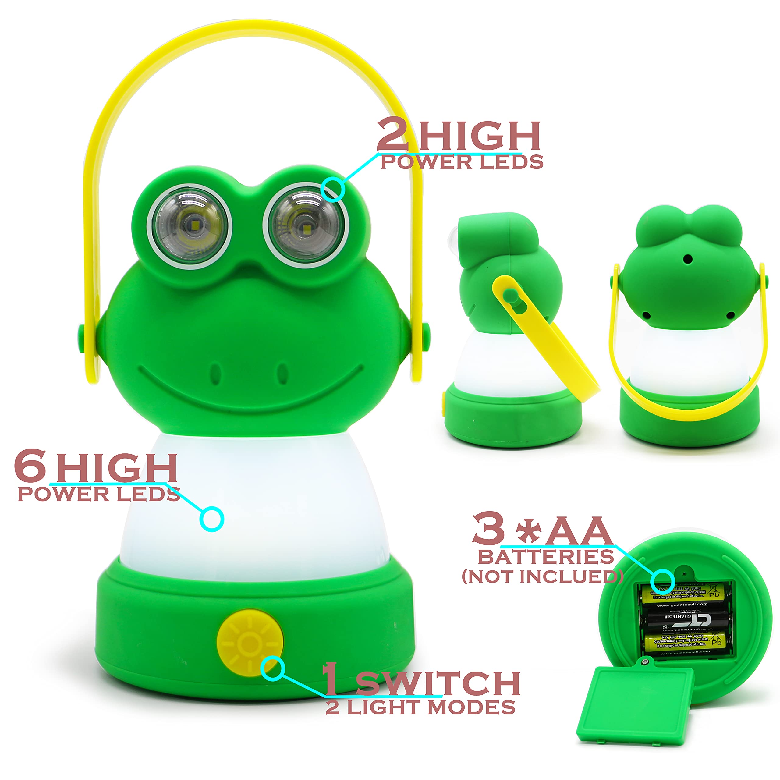 FANT.LUX LED Camping Lantern & Headlamp Set for Kids, Model NBOWL-001, Lightweight, Battery Powered, Owl Design