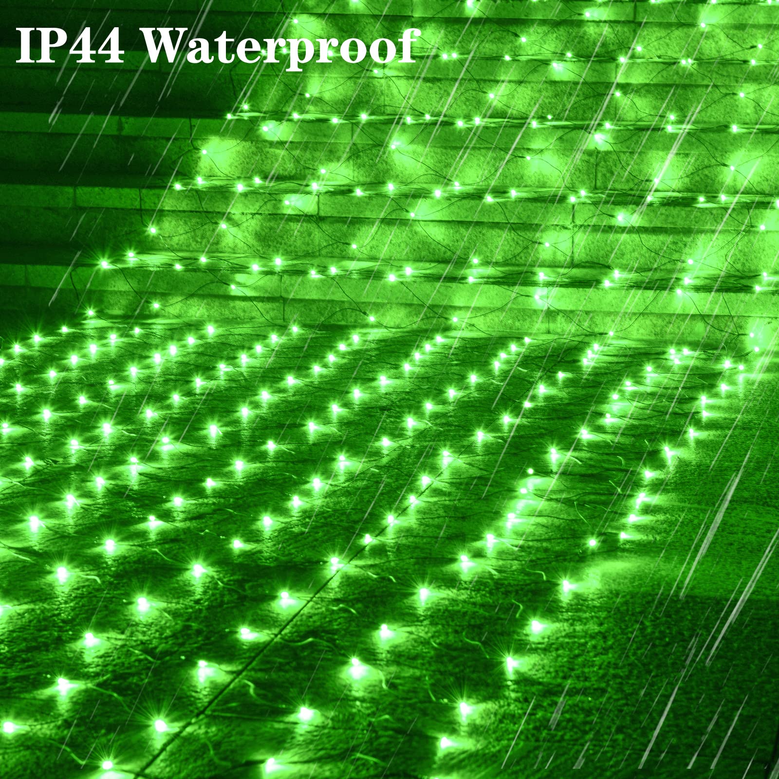Oycbuzo 360Led Green Net Lights Outdoor, 21Ft X 5Ft 8 Modes Connectable Mesh For St Patrick'S Day, Waterproof Bush Christmas Dec