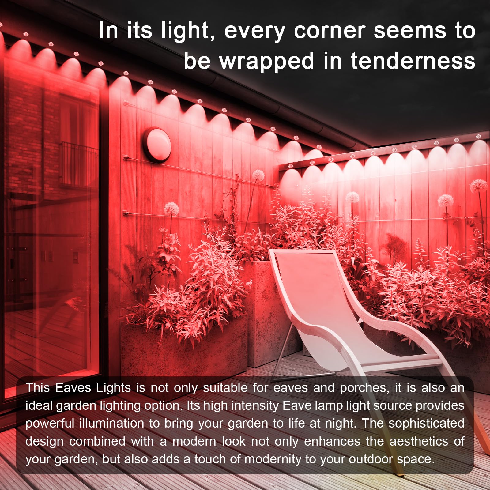 300Ft Permanent Outdoor Lights,Rgb Eaves Lights With App Control Remote,Diy Scene Modes Ip67 Waterproof Outdoor Under Eave Light