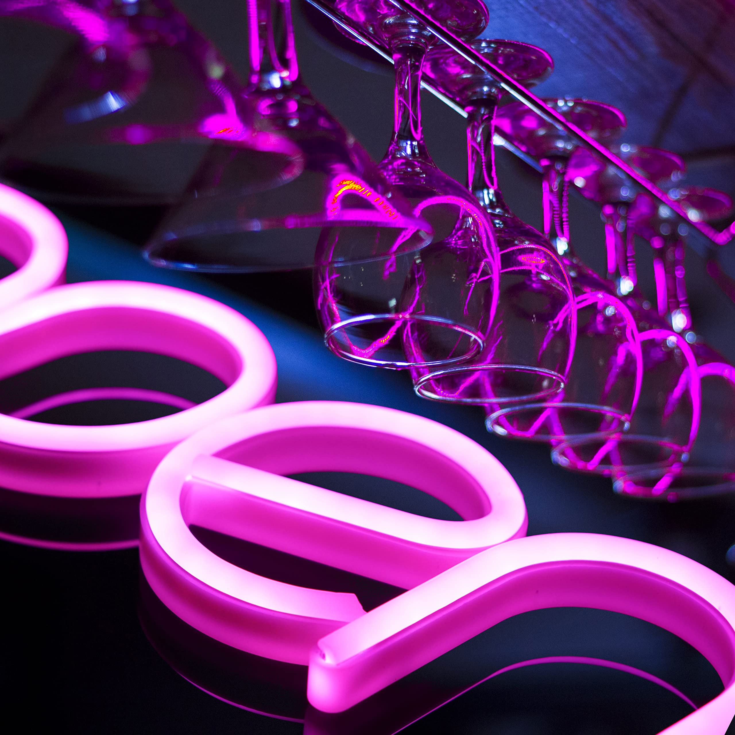 StarryMine LED Neon Open Sign, Pink, 13.8inx7.1in, USB or Battery Powered, Ideal for Business, Party, Bar, Salon, Wall Decor