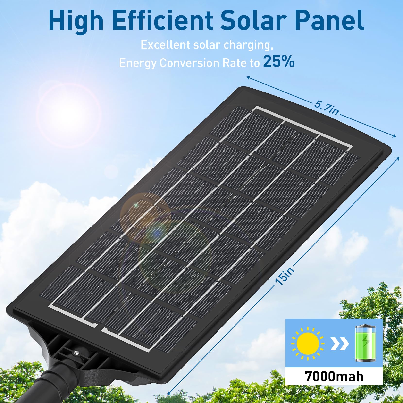 Vowelsone K4 200W Solar Lights Outdoor Waterproof,6500K Solar Street Lights Outdoor 12000Lm Led Solar Flood Light, Wide Angle Wi
