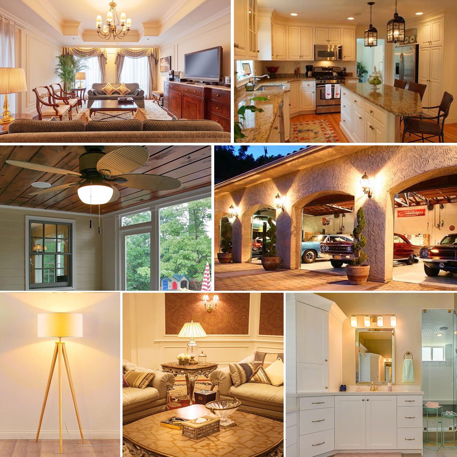 Lacnooe E11 LED Bulb Dimmable 10W 1000 Lumen, Warm White 3000K, Mini Candelabra Base, 4 Pack, Model E11