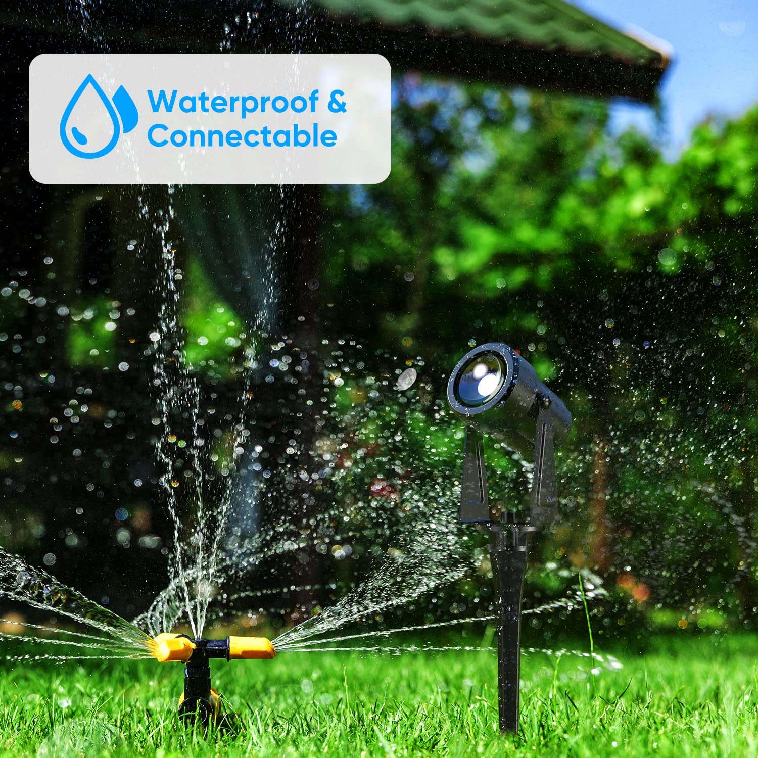 Sunthin Outdoor Landscape Lighting, 8 Pack Led Spot Lights Kit For Garden, Yard, House, Lawn, Tree, Flags, Fence Use, Warm White