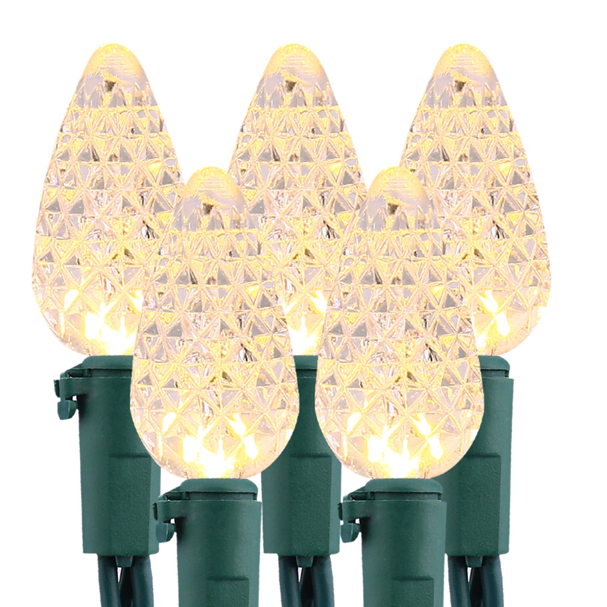 Brizled Gentle Twinkle C5 Christmas Lights  33Ft 100 Led Christmas String Lights  Connectable 120V Warm White Xmas Tree Light Indoor Outdoor Twinkle Xmas Light For Tree Home Holiday Wedding Decor