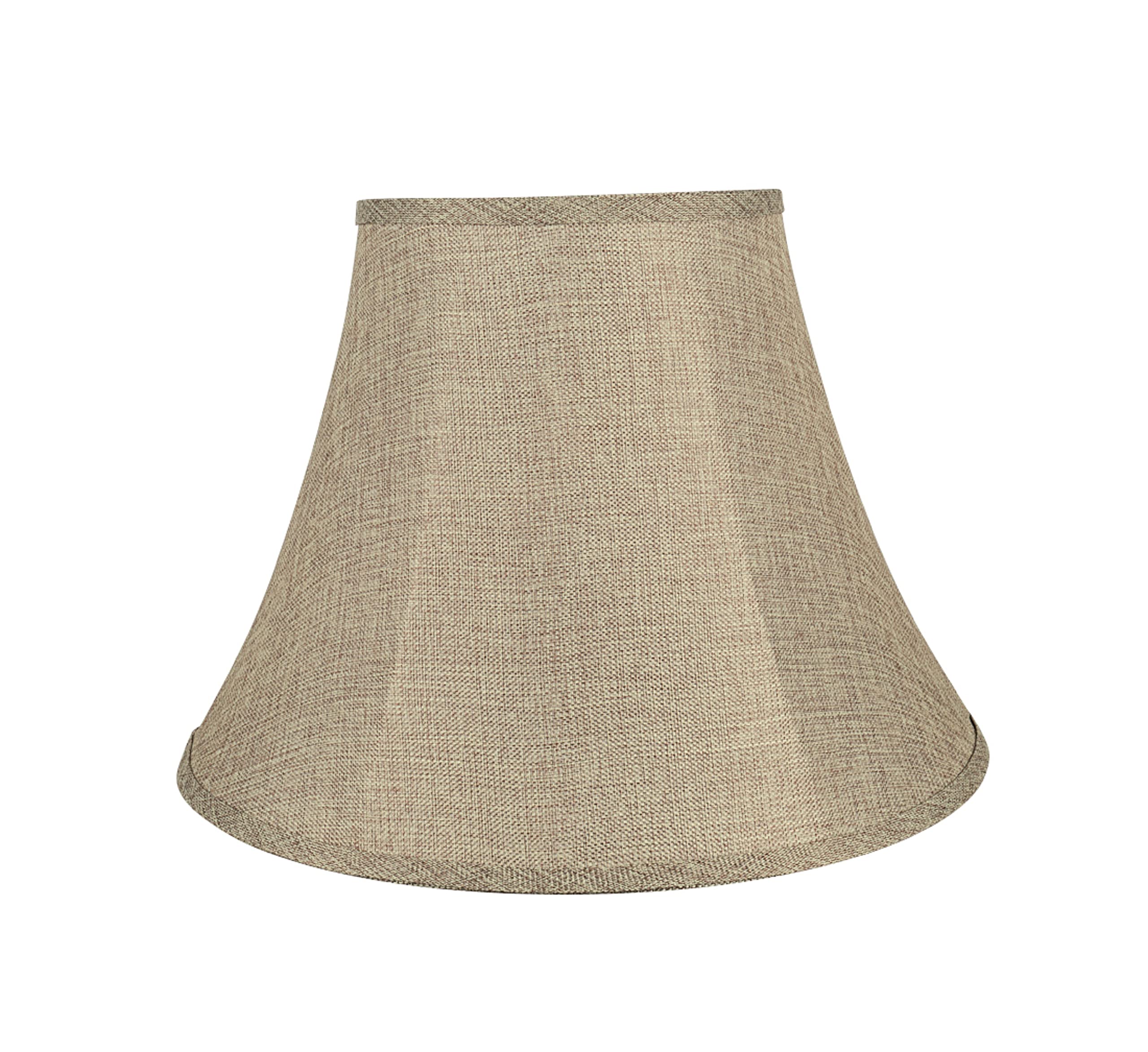 Aspen Creative 38001A Transitional Bell Shaped Collapsible Spider Construction Lamp Shade In Natural, 9" Top X 18" Bottom X 13" Slant Height