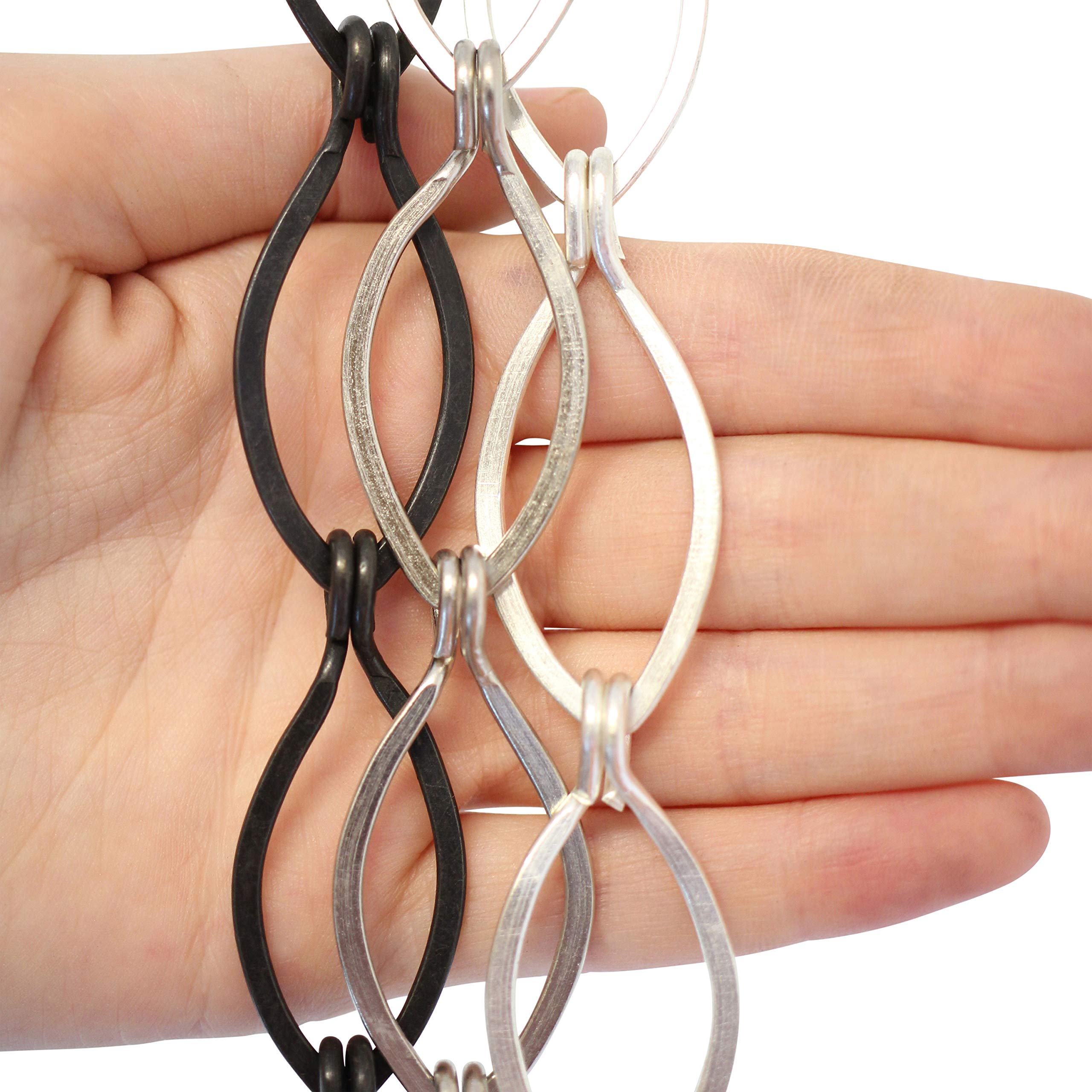 RCH Hardware Decorative Brass Chain for Hanging Lighting, 3 ft, Oil Bronzed Black, Model CH-04-OBB-3