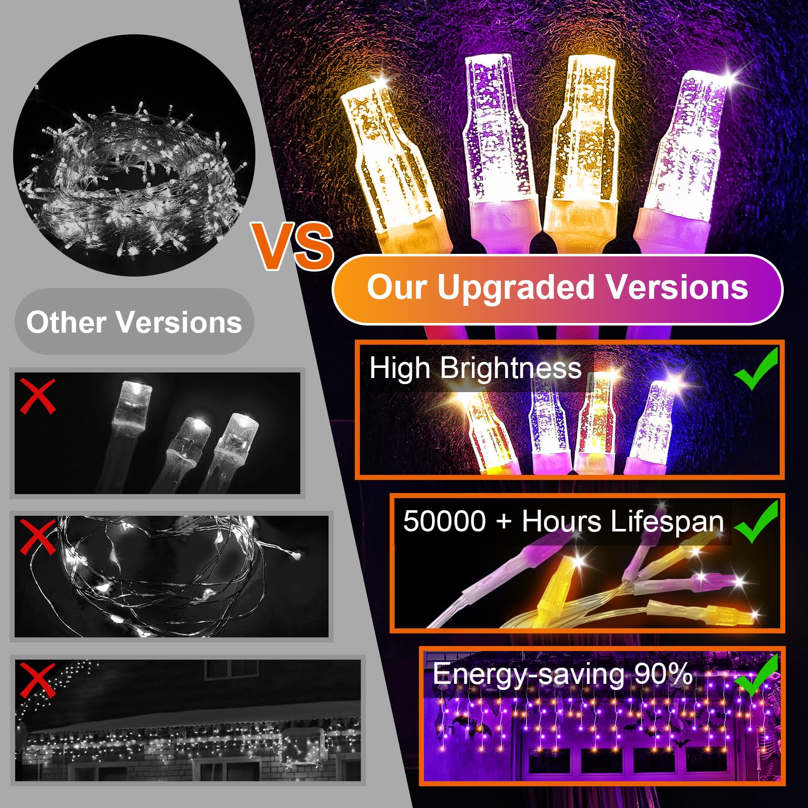 Outdoor 49Ft 450Led Fairy String Lights With 8 Modes Timer For Indoor/Outdoor Use - Perfect For House, Garden, Party & Holiday D