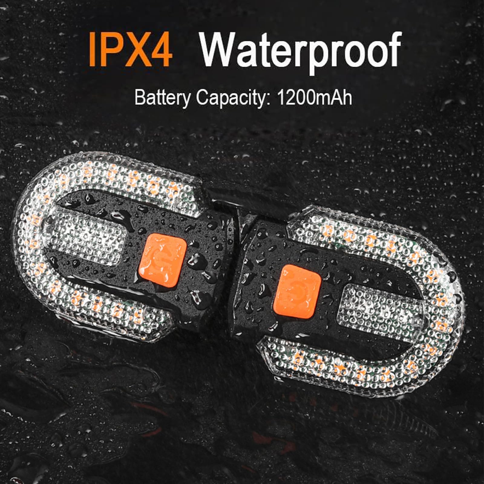 Bike Turn Signals, Bicycle Turn Signals Back with Wireless Remote Control, Rechargeable LED Rear Bike Light, IPX44 Waterproof Bi