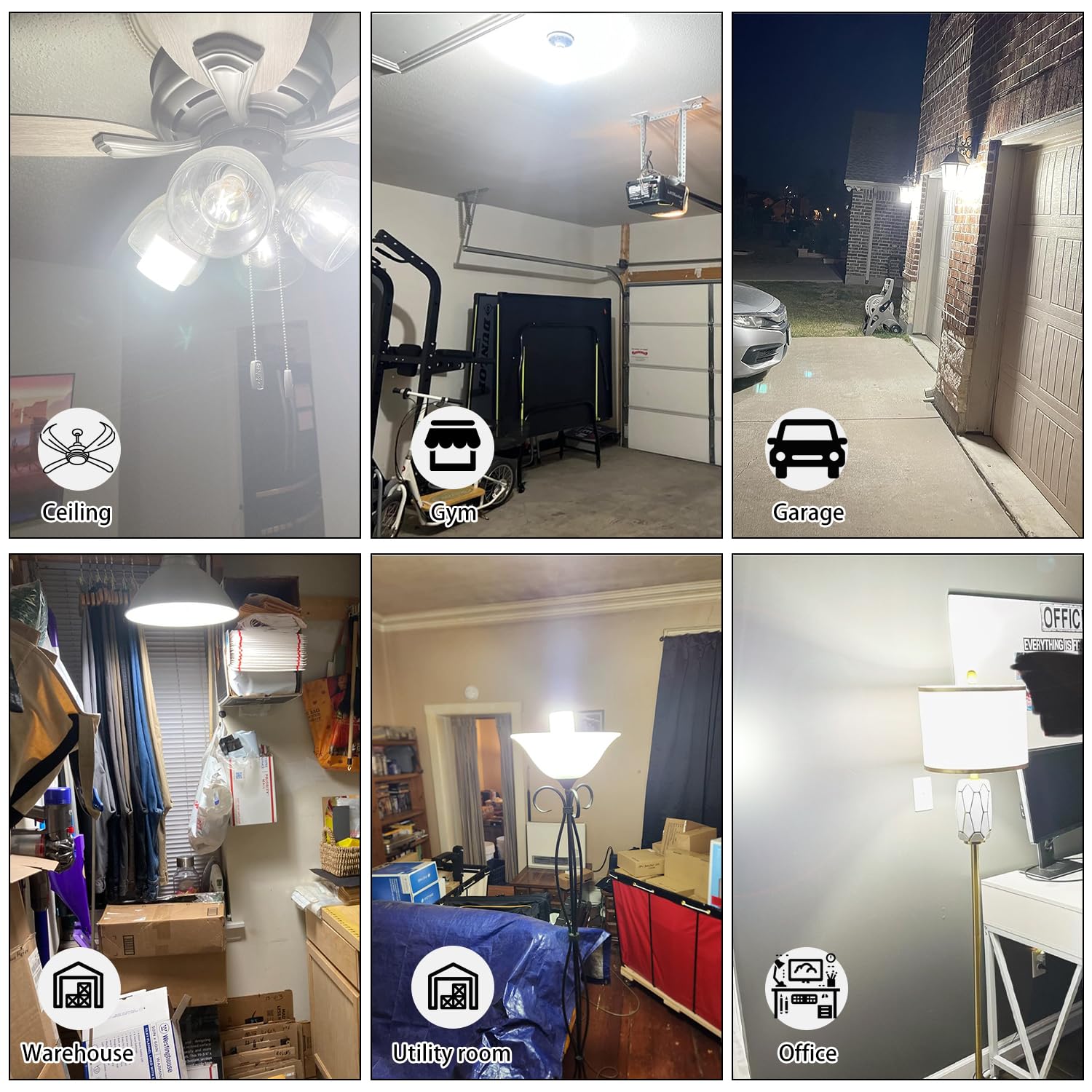 Ns 70W Led Corn Light Bulbs - E26/E39 Base, 8800 Lumens, 5000K Daylight White For Home, Garden, Garage, Backyard, Street, Office