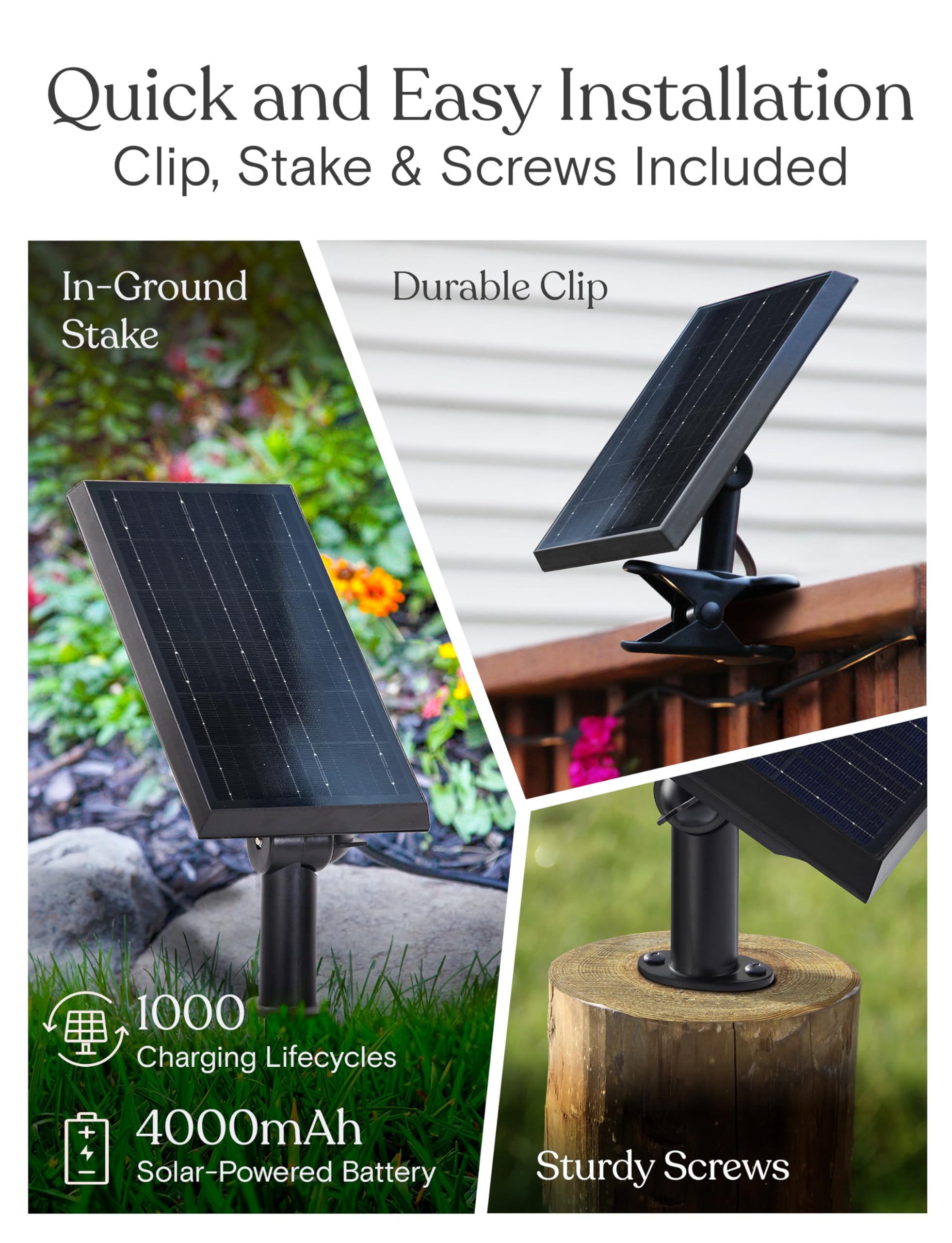 Brightech 104 (93+11) Ft Ambience Pro Solar Powered Outdoor Led String Lights - Waterproof Remote Control Lights - 32 Bulbs, 7W