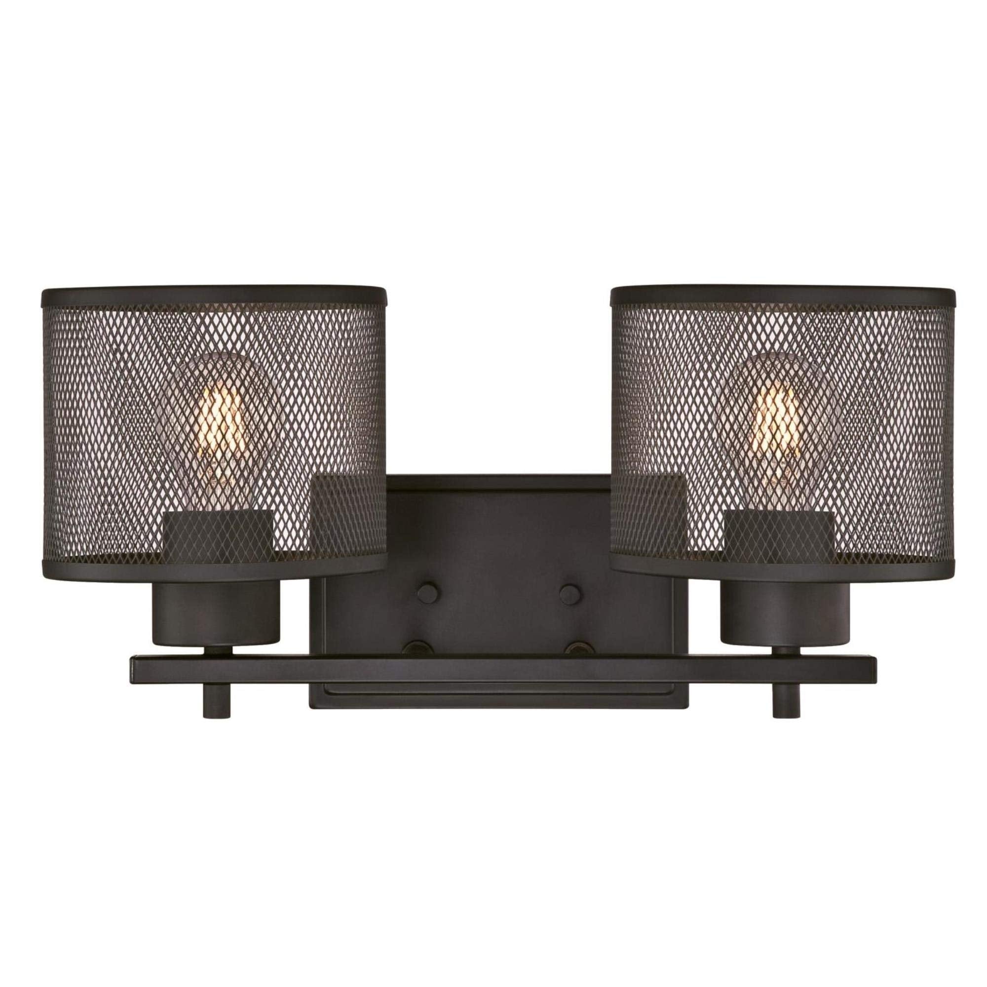 Westinghouse Two-Light Indoor Vanity Light Fixture, Metal, Oil Rubbed Bronze, Model 6370900, One Size