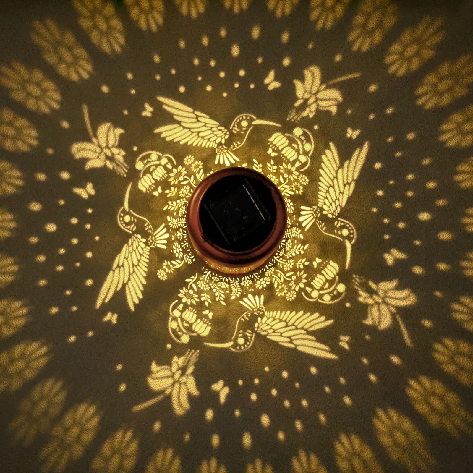 Hummingbird Solar Lanterns Outdoor Waterproof Hummingbird Garden Decor Christmas Gifts For Women Mom Grandma Hanging Solar Light