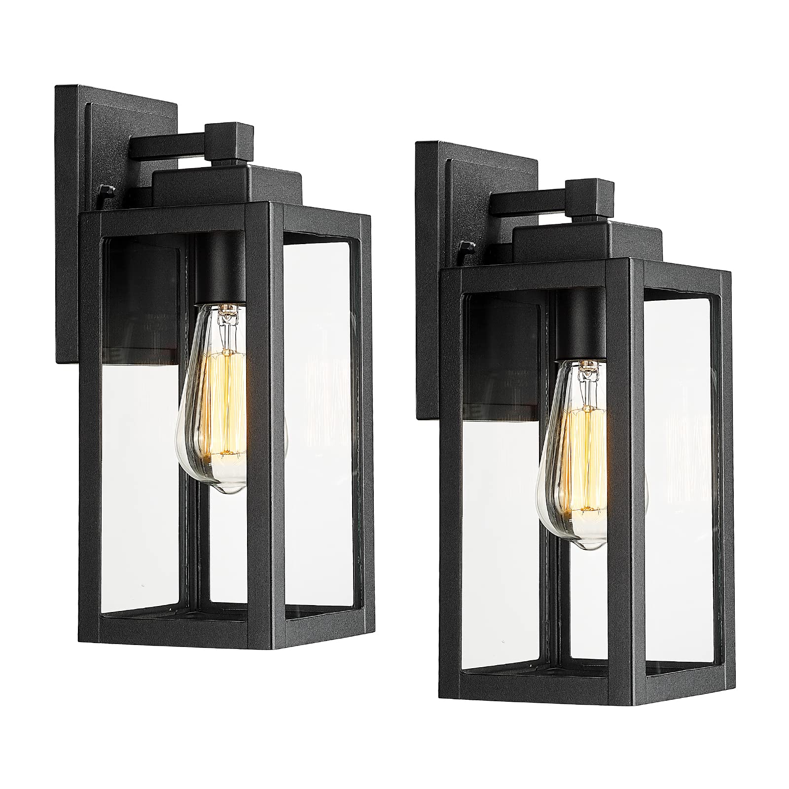 Darkaway Outdoor Lights Fixtures Wall Mount, Exterior Waterproof Wall Lanterns, Porch Sconces Wall Mounted Lighting with Glass S