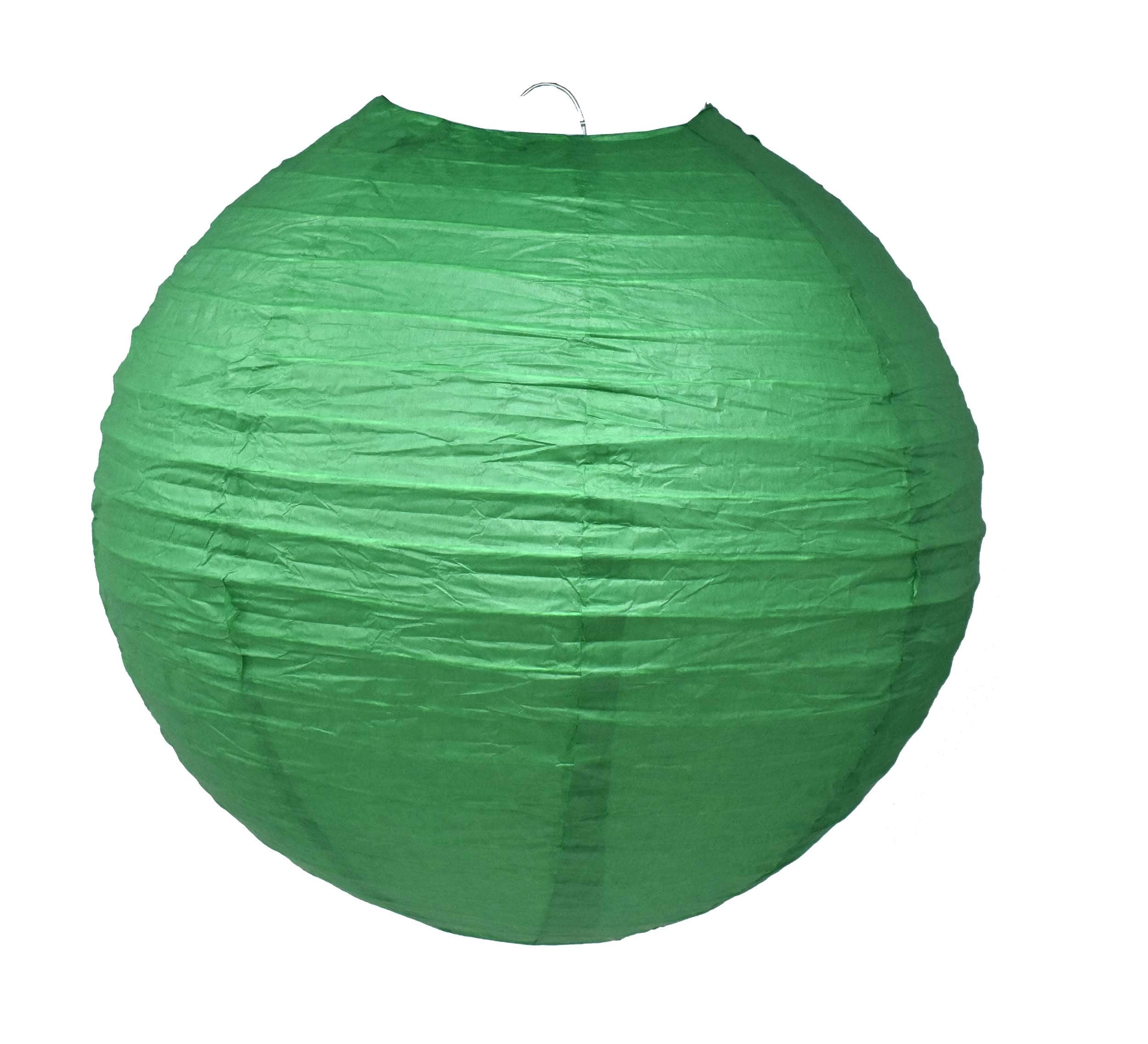 Mudra Crafts Dark Green Paper Lanterns Wedding Party Decorations - 12 In 10 Round Japanese Chinese Lanterns Decorative Hanging C