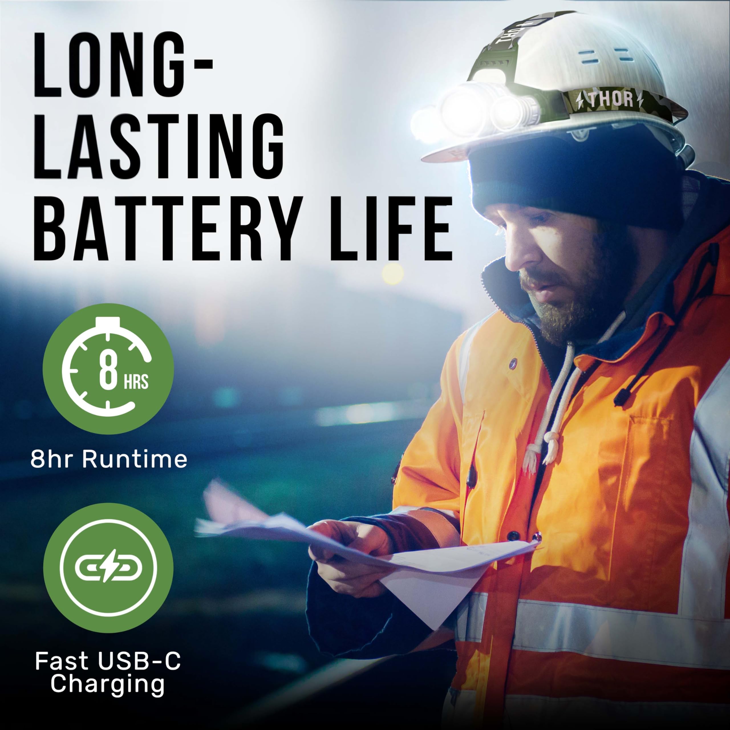 Tdc Camo Rechargeable Headlamp - Zoomable Led Headlamp - Headlamp Flashlight Usb - Waterproof Headlamps For Adults - Head Lamps Outdoor Led Rechargeable - Head Lights For Forehead