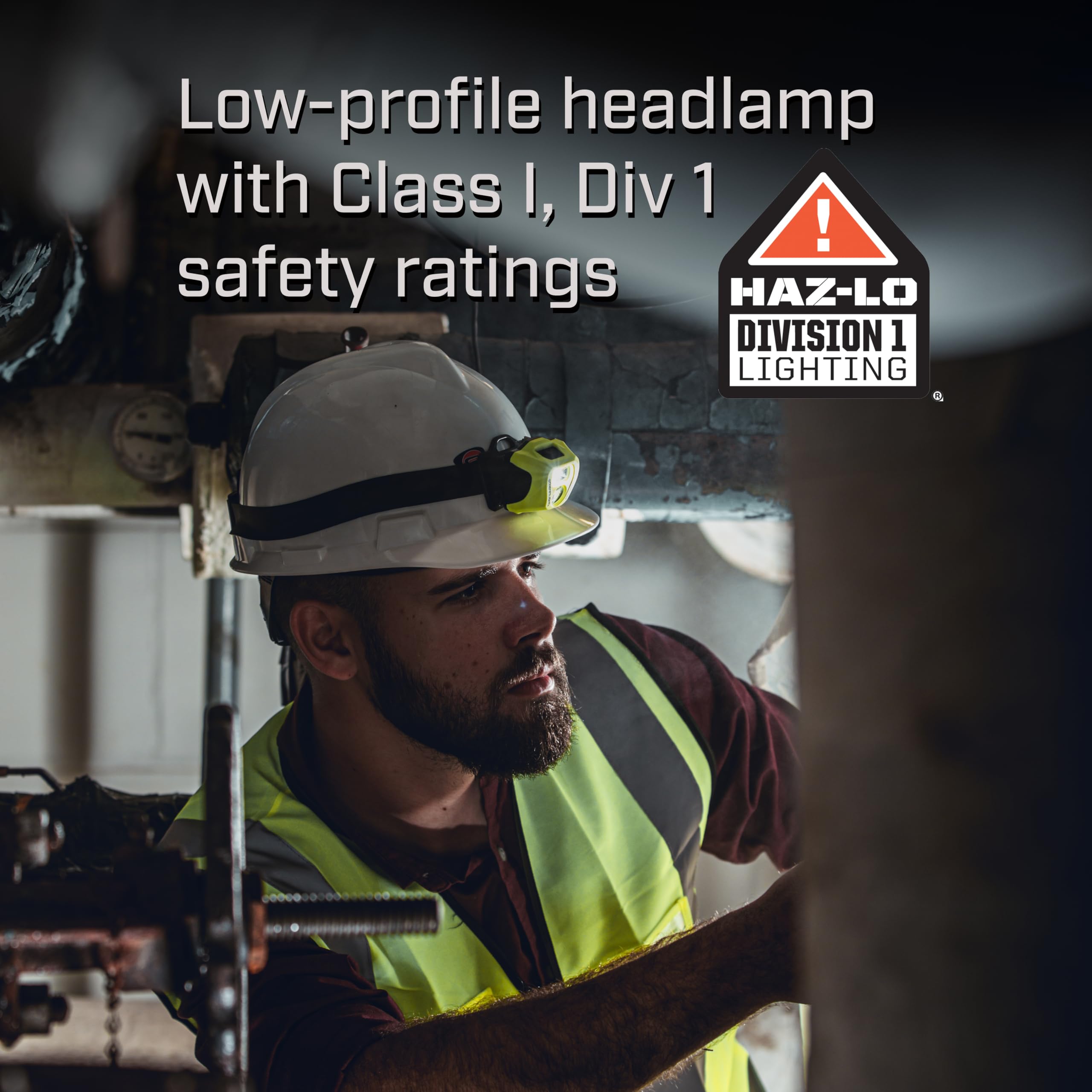 Streamlight Enduro Pro Haz-Lo Headlamp, 160-Lumen, Yellow, Includes Batteries & Straps, Model 61424, Thermoplastic Material