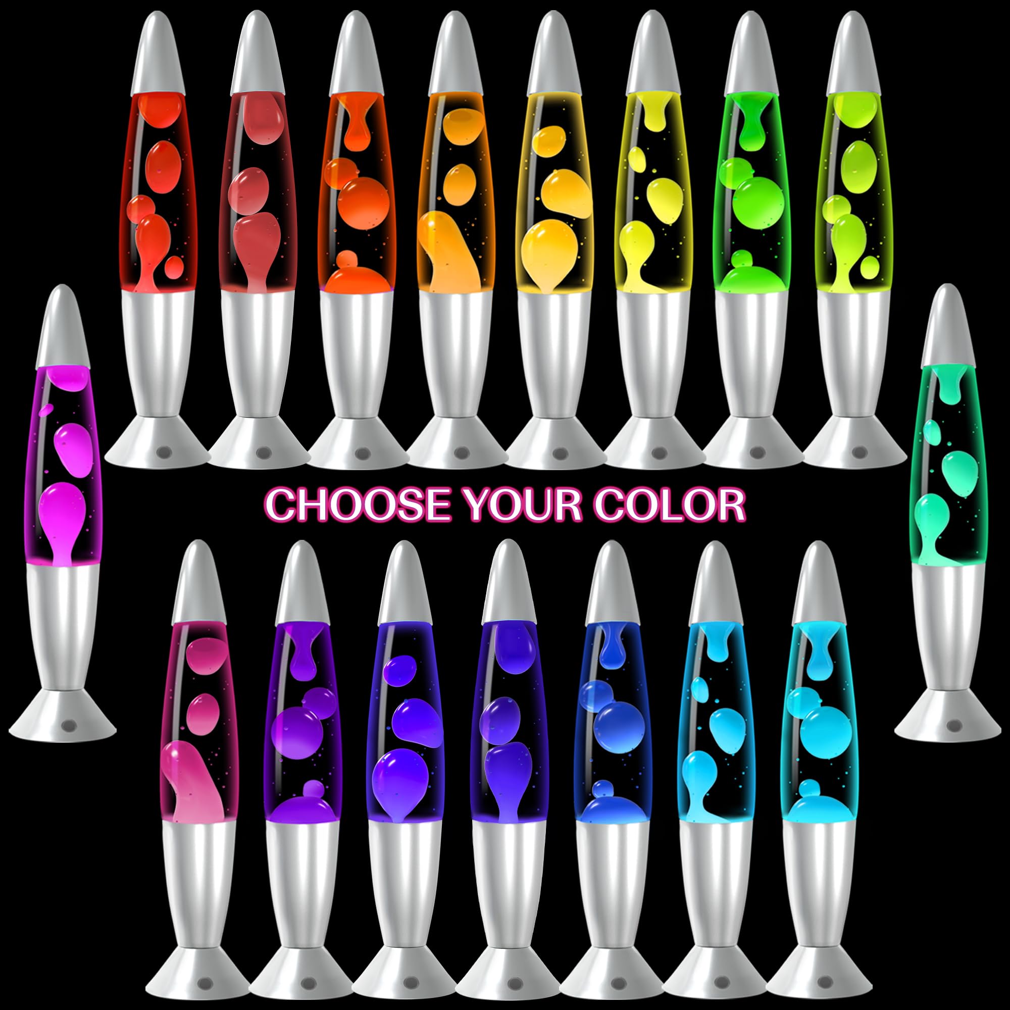 JAMBO 17-Color LED Motion Lamp with Remote, 16in Aluminum Night Light for Kids and mature-themeds, Home Decor, Model led1617