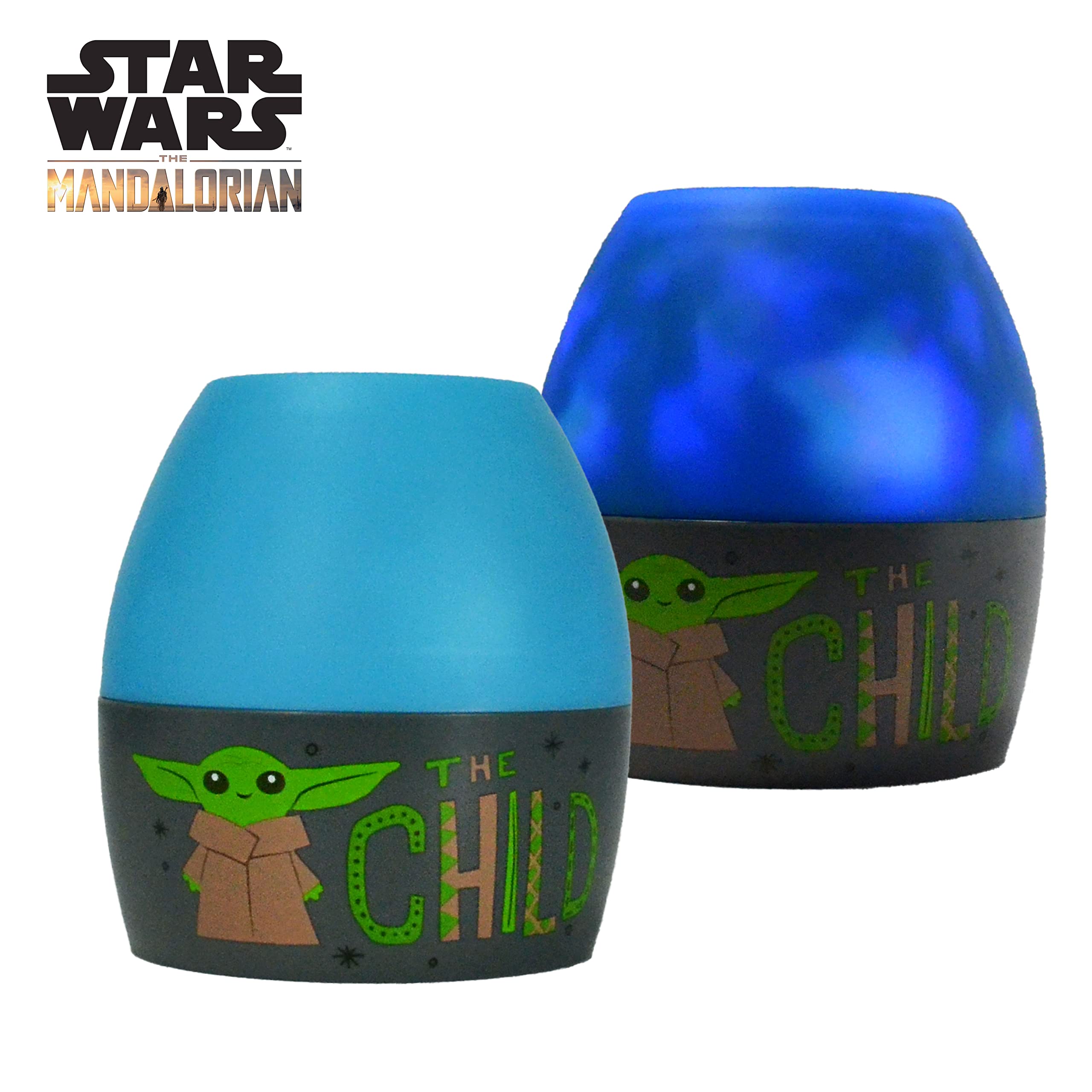 Idea Nuova Star Wars The Mandalorian Grogu Scene Projection Kids Lamp & Nightlight, Color: Star Wars, Model: K330503