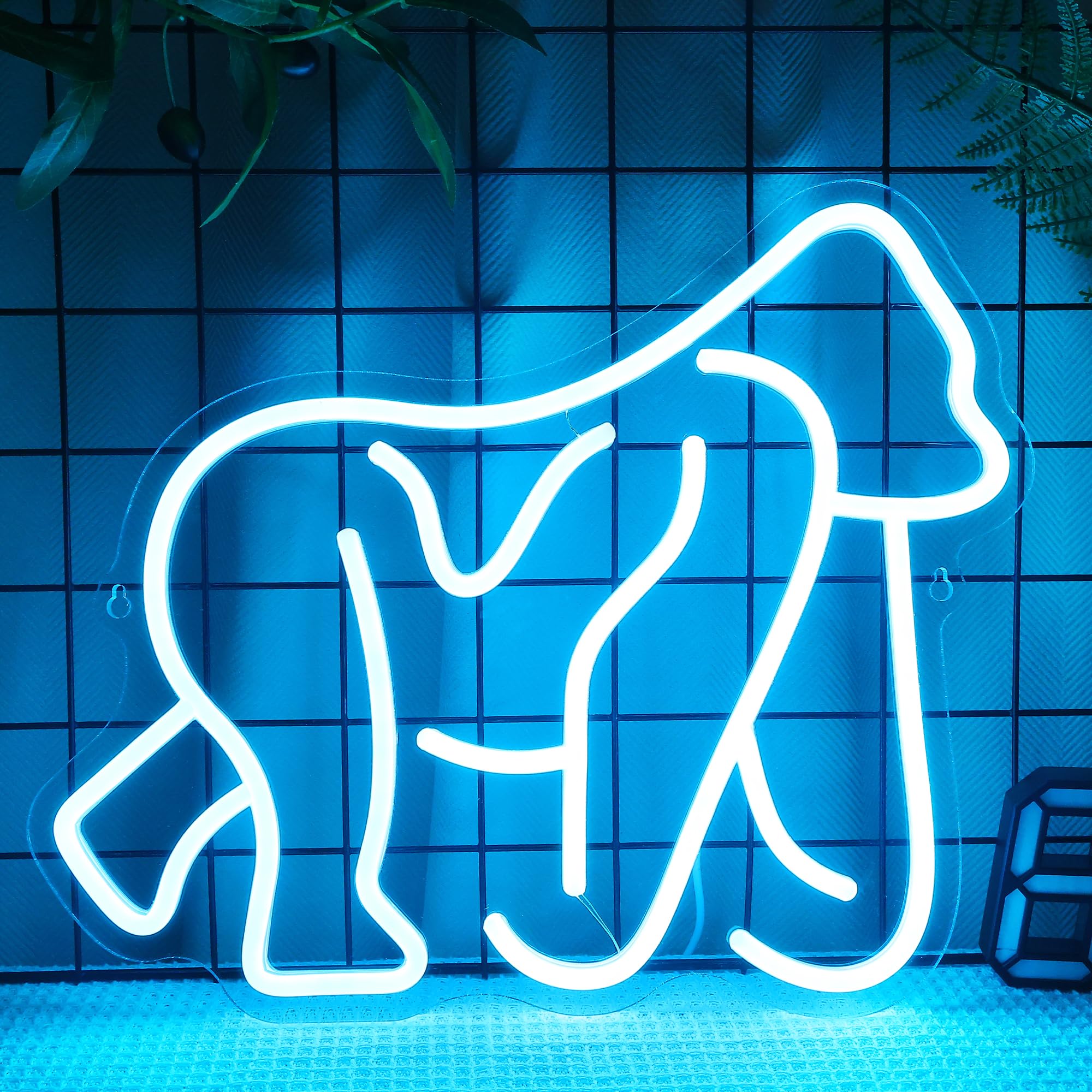  nite Gorillas Neon Sign  Led Neon Lights For Room Wall Table Decor Art  For Home Party Birthday Holiday Cute Animal Gift For Kids Teens mature-themeds