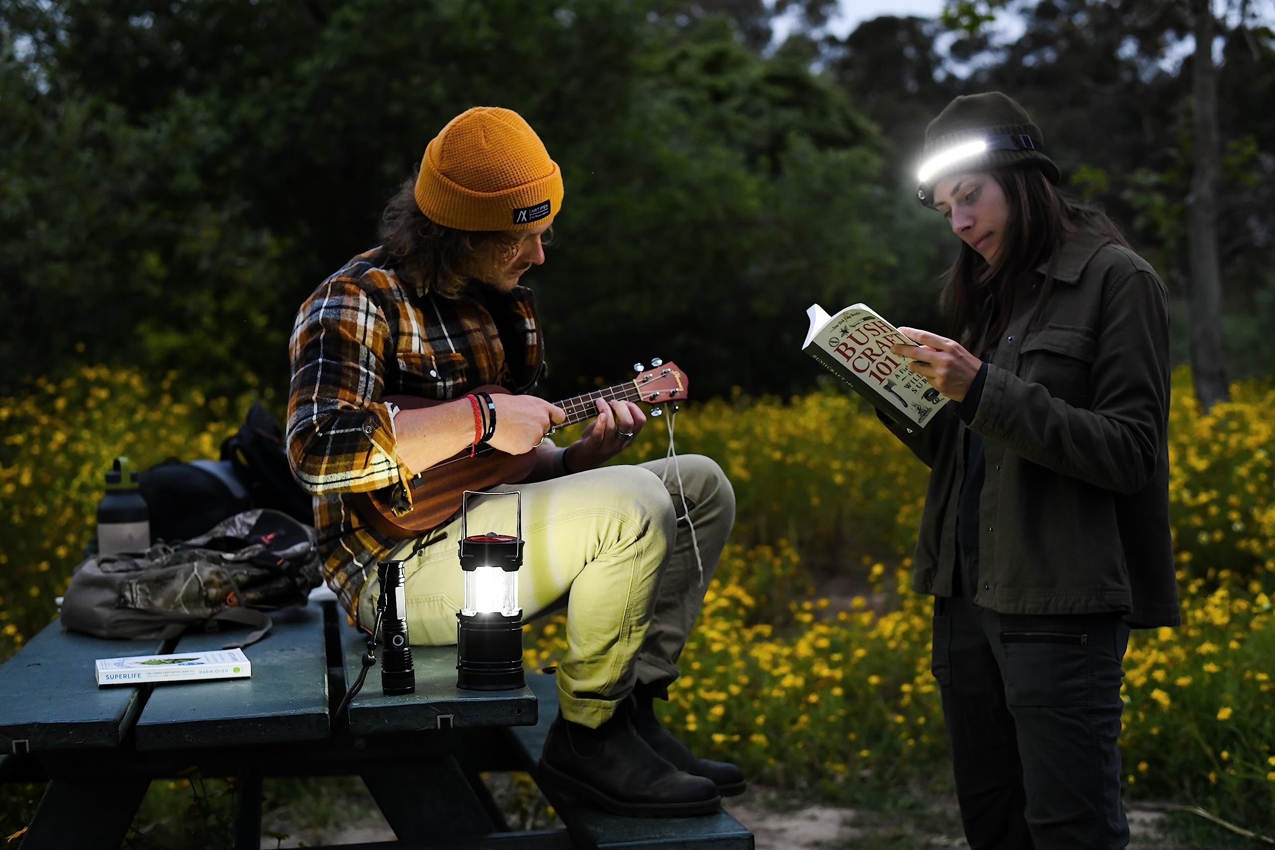 Night Buddy Led Headlamp & Lantern - Rechargeable, 5 Modes, 4X Brighter, Perfect For Camping & Hiking