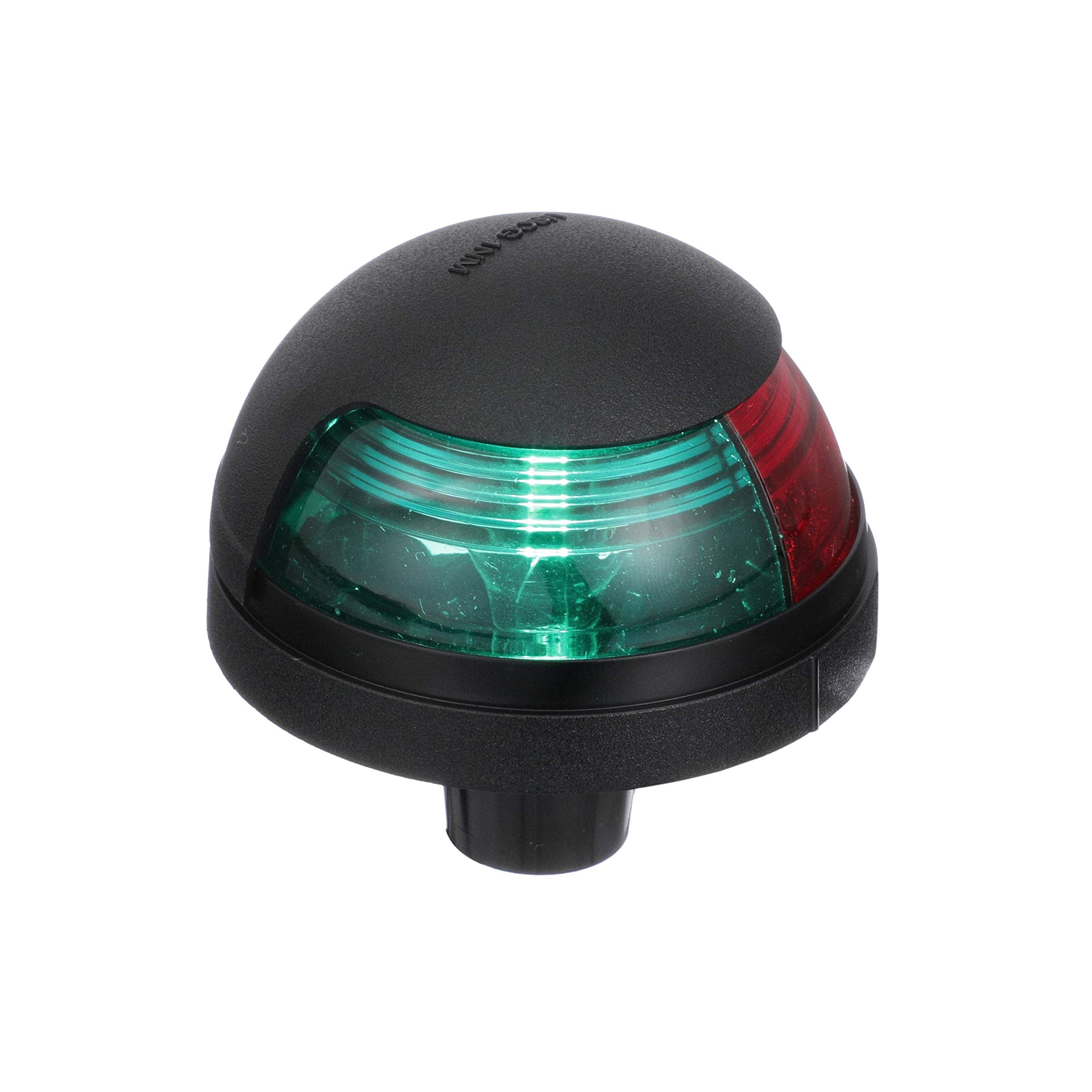 Attwood Pulsar153 Deck Mount Bi-Color Light - Red/Green Combo, 12V, Black Housing, Model 10